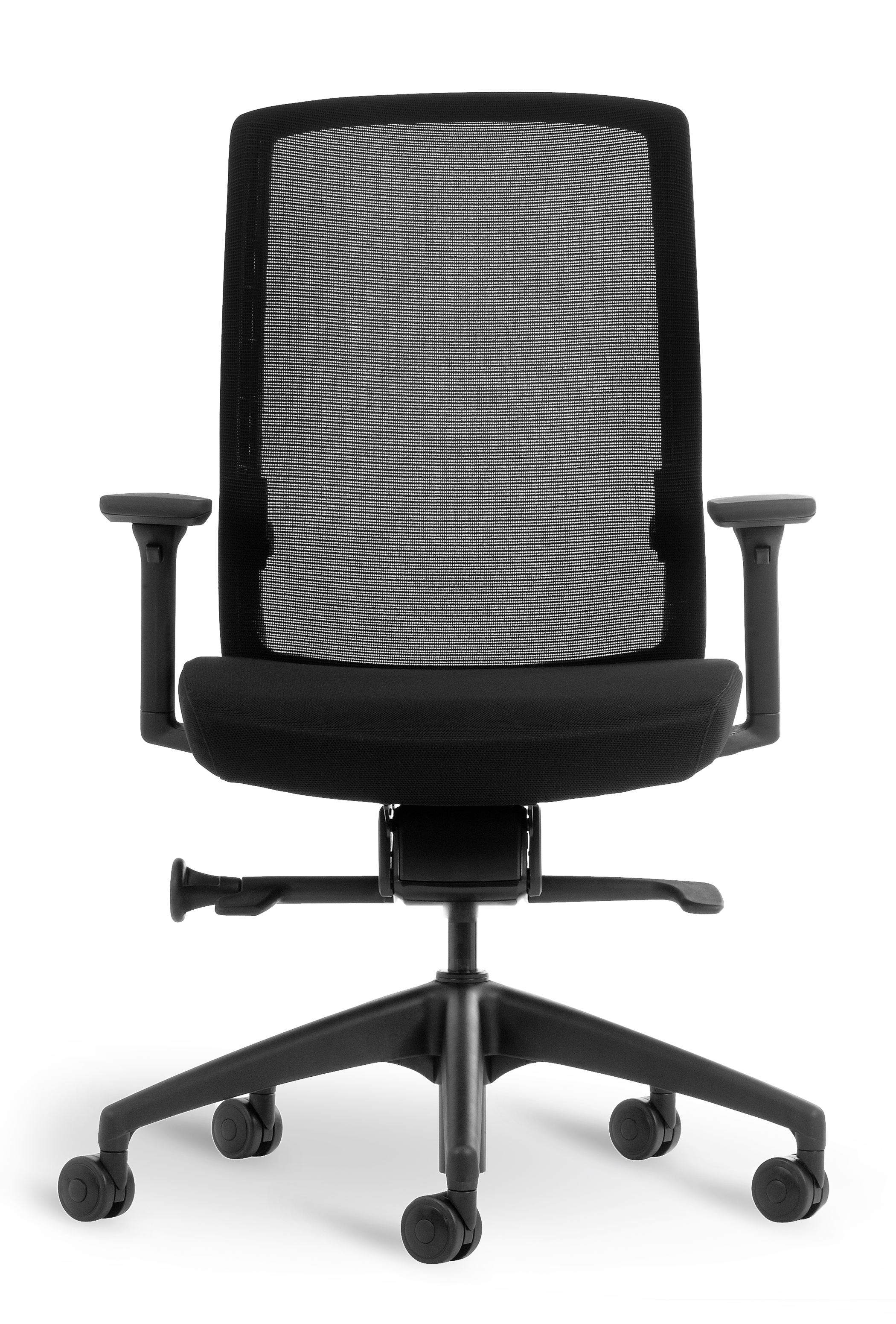 WS - J1 task chair - Black, black base (Front)