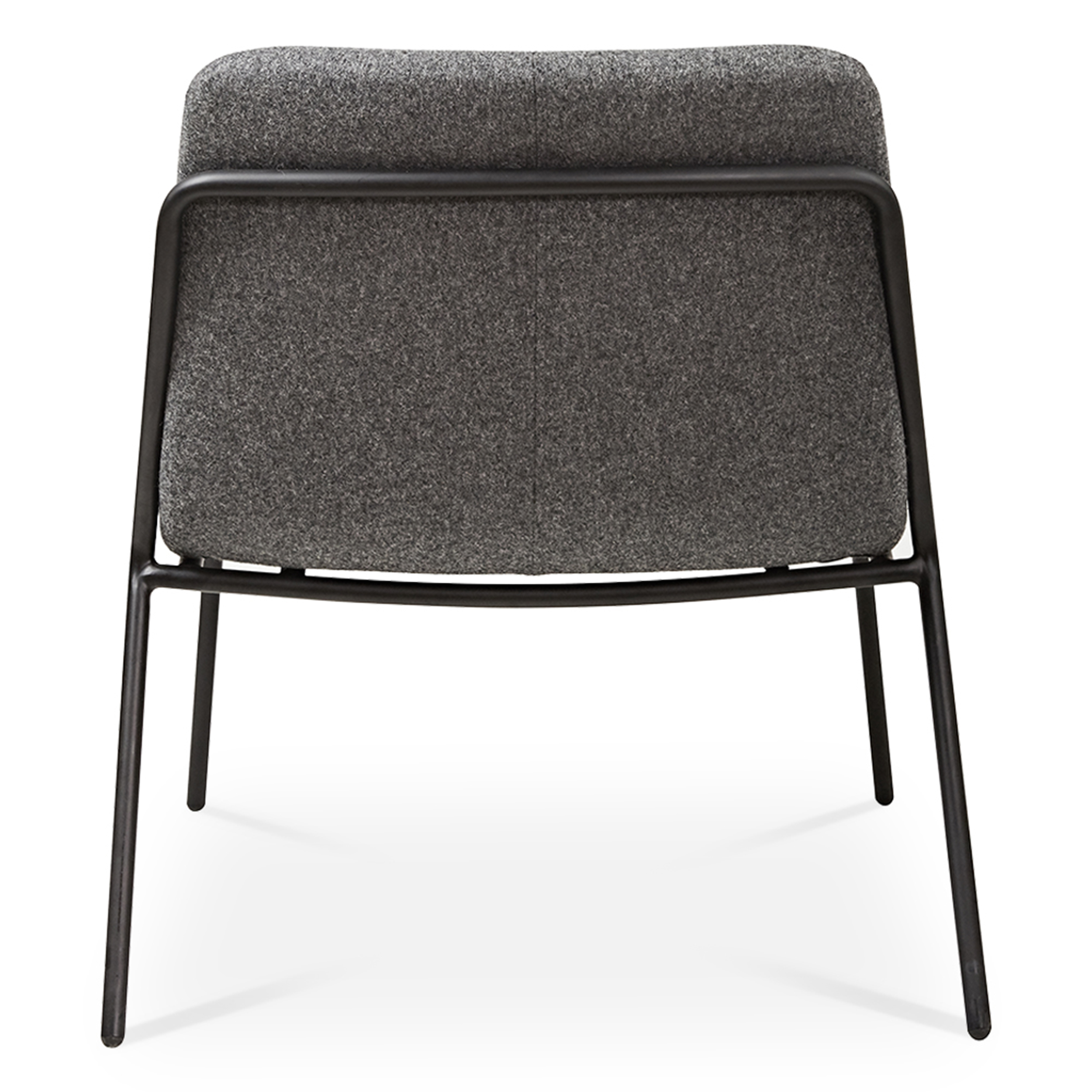 WS - Sling lounge chair - Upholstered dark grey (Back)