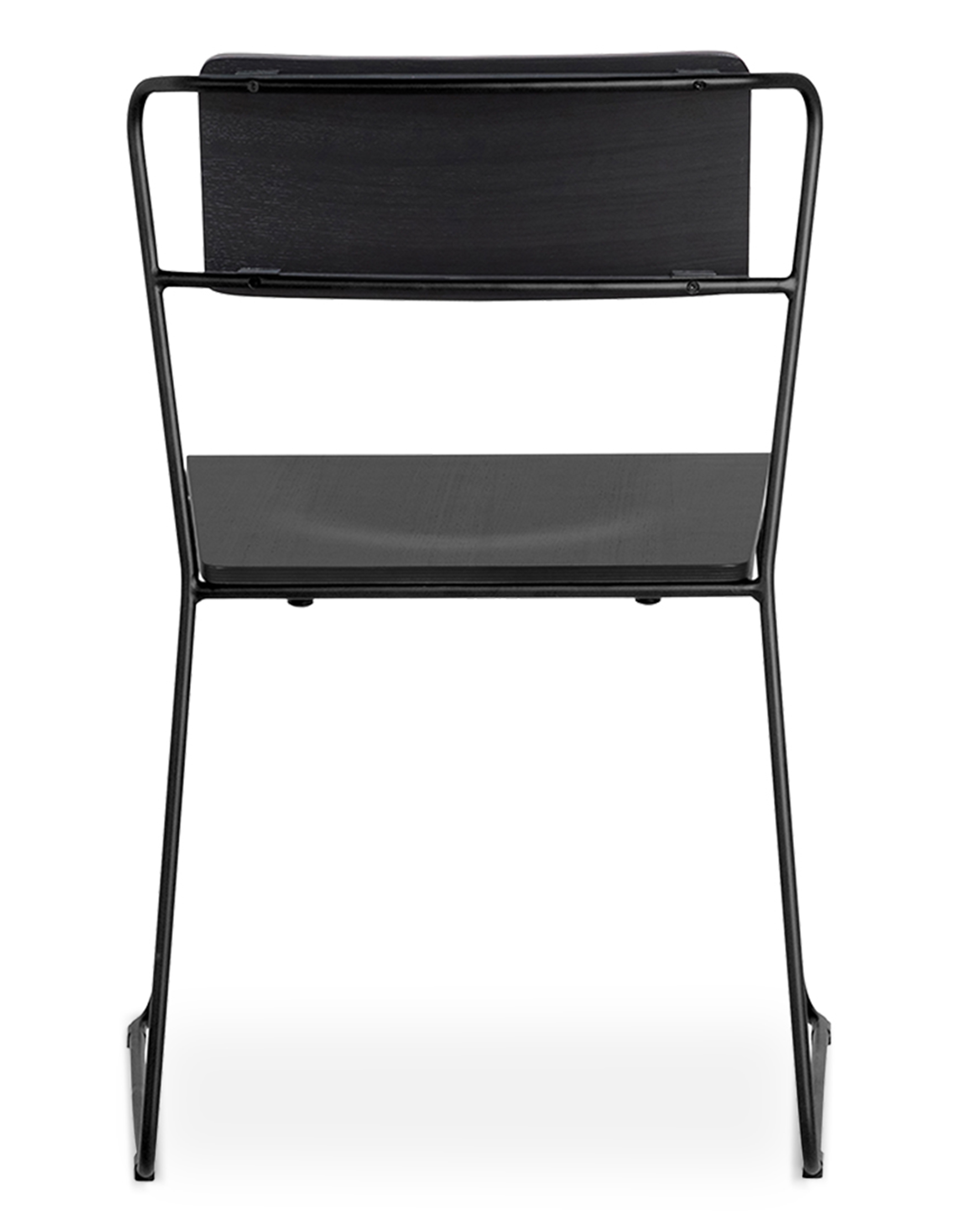 WS - Transit chair - Black ash (Back)