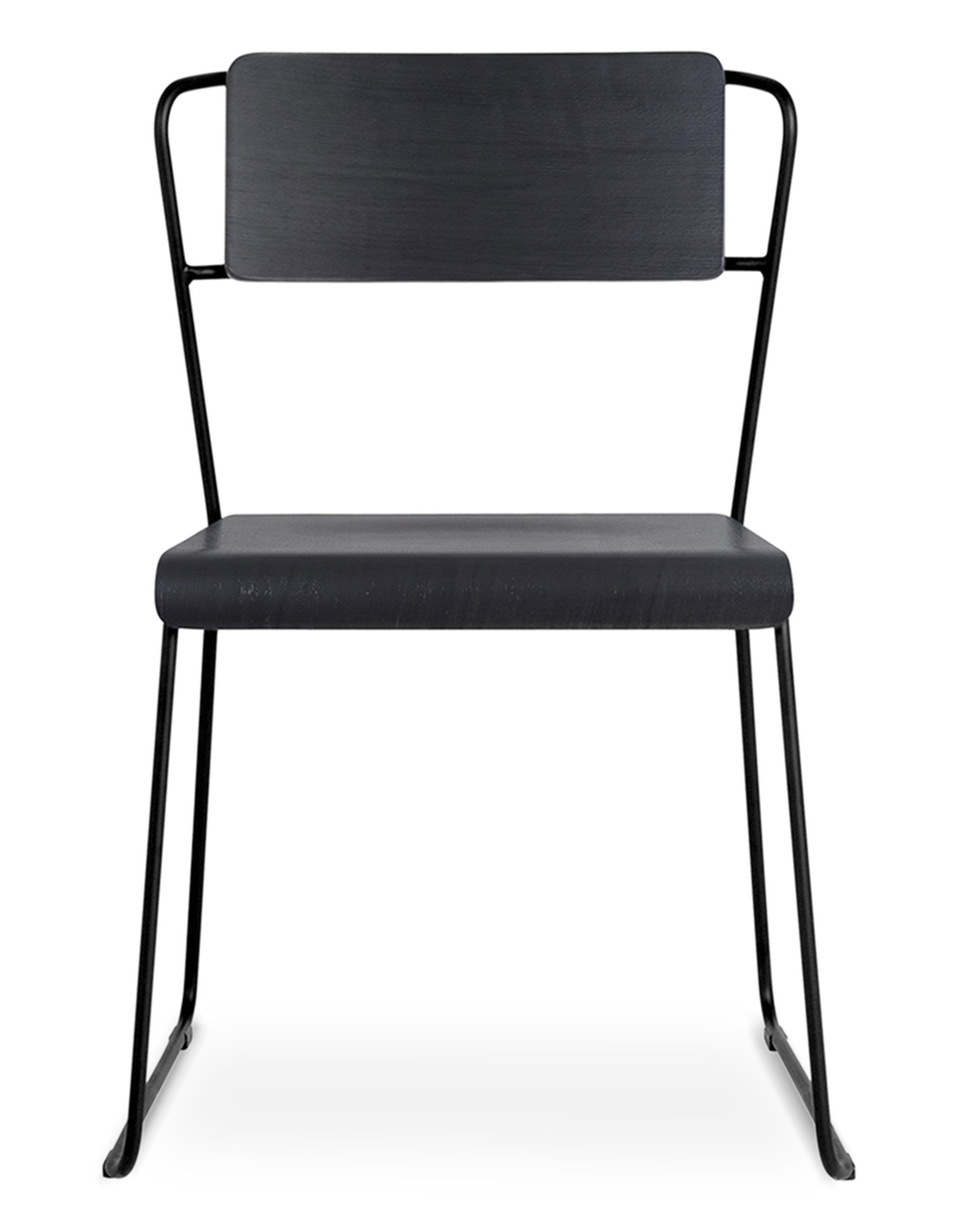 WS - Transit chair - Black ash (Front)