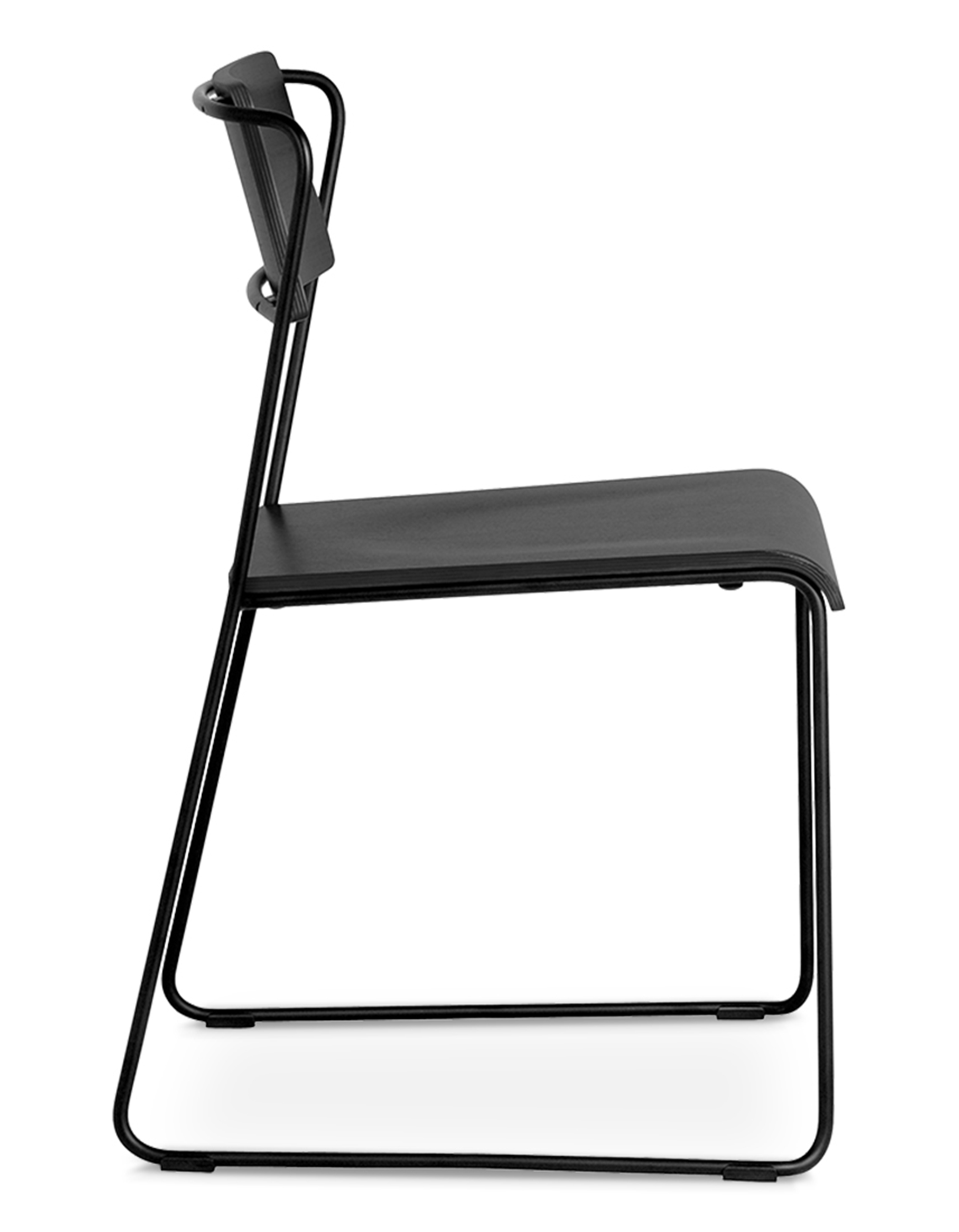 WS - Transit chair - Black ash (Side)