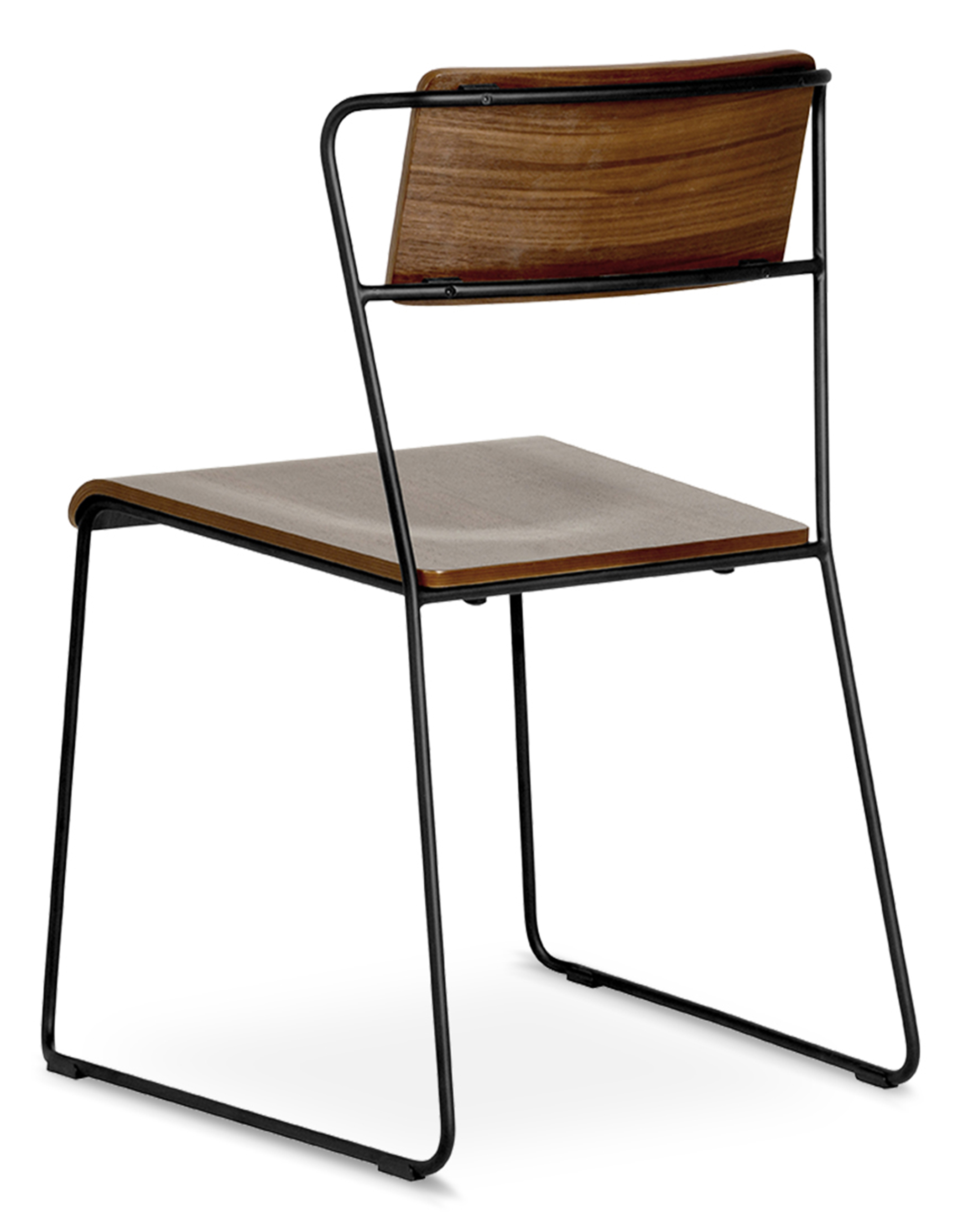 WS - Transit chair - Walnut (Back angle)