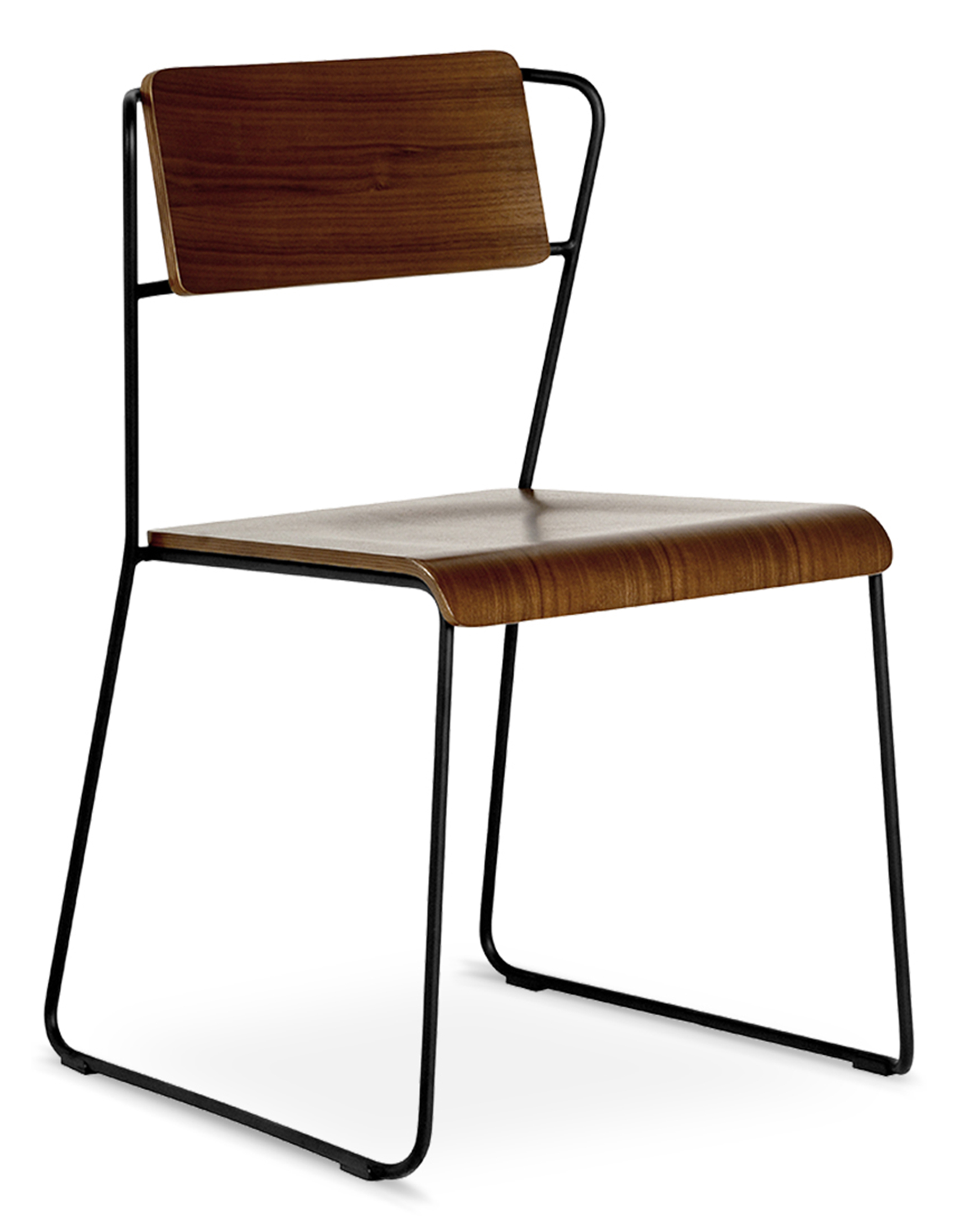 WS - Transit chair - Walnut (Front angle)