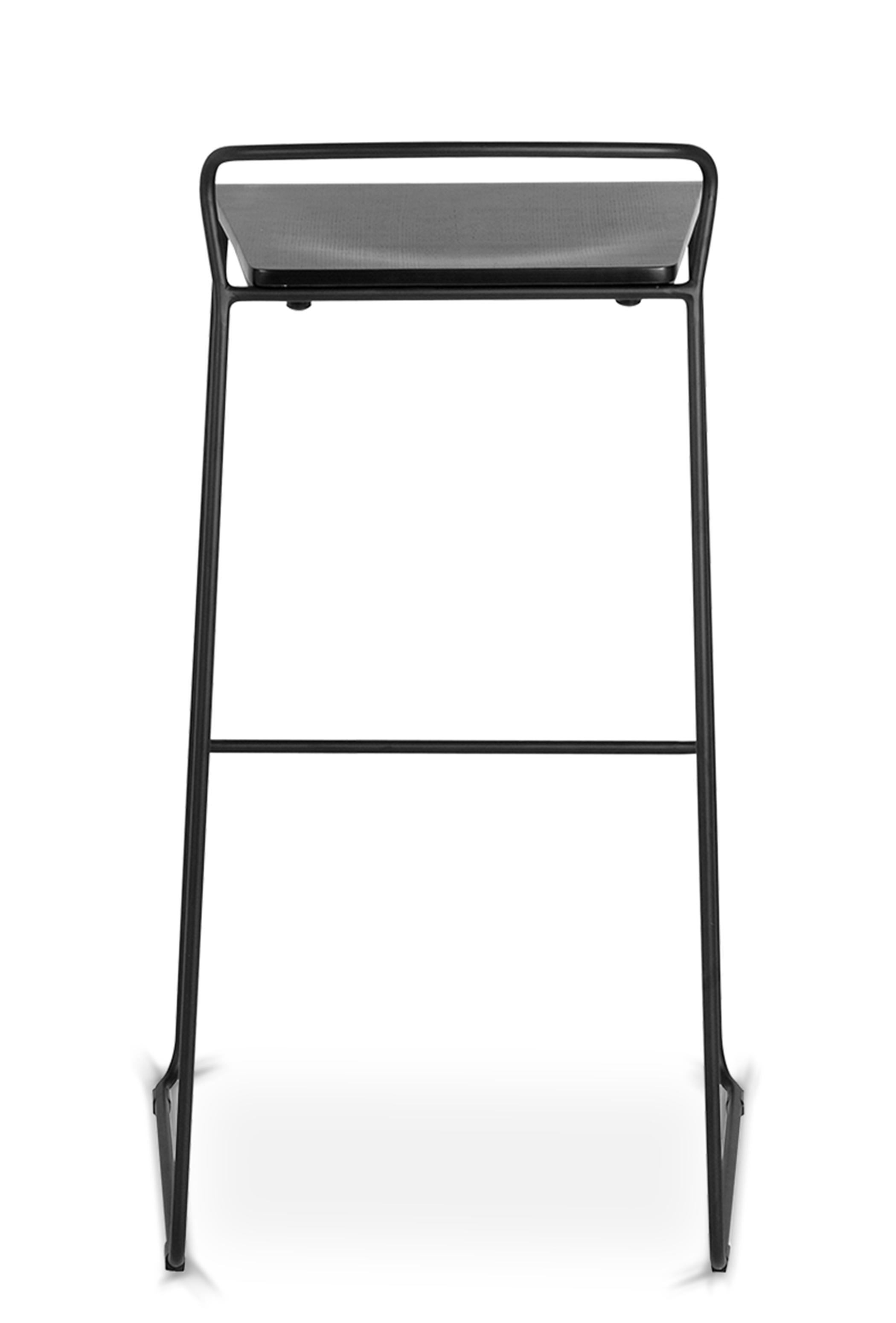 WS - Transit high stool - Black ash (Back)