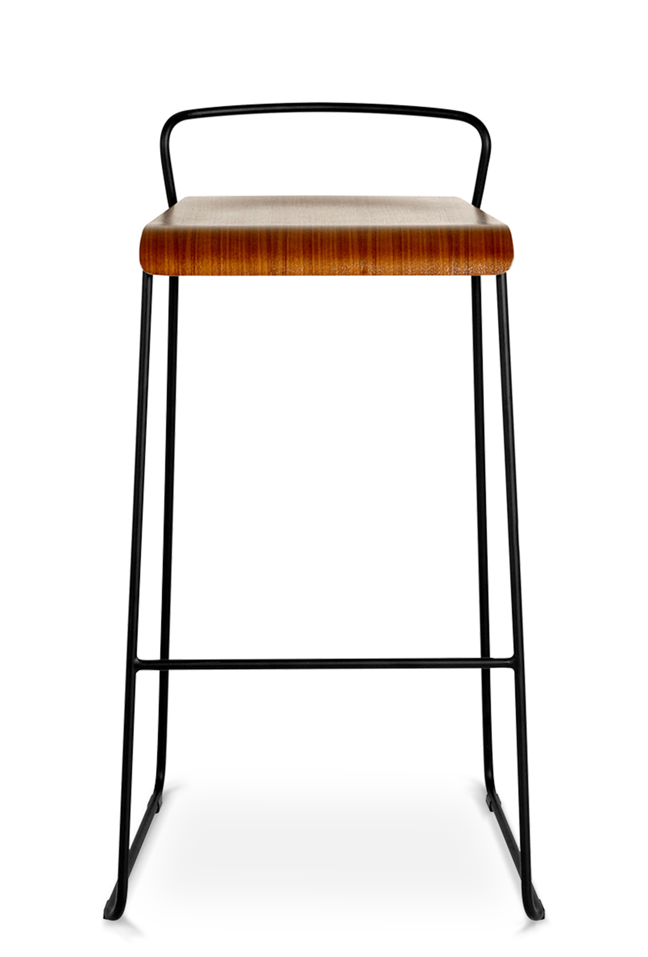WS - Transit high stool - Walnut (Front)