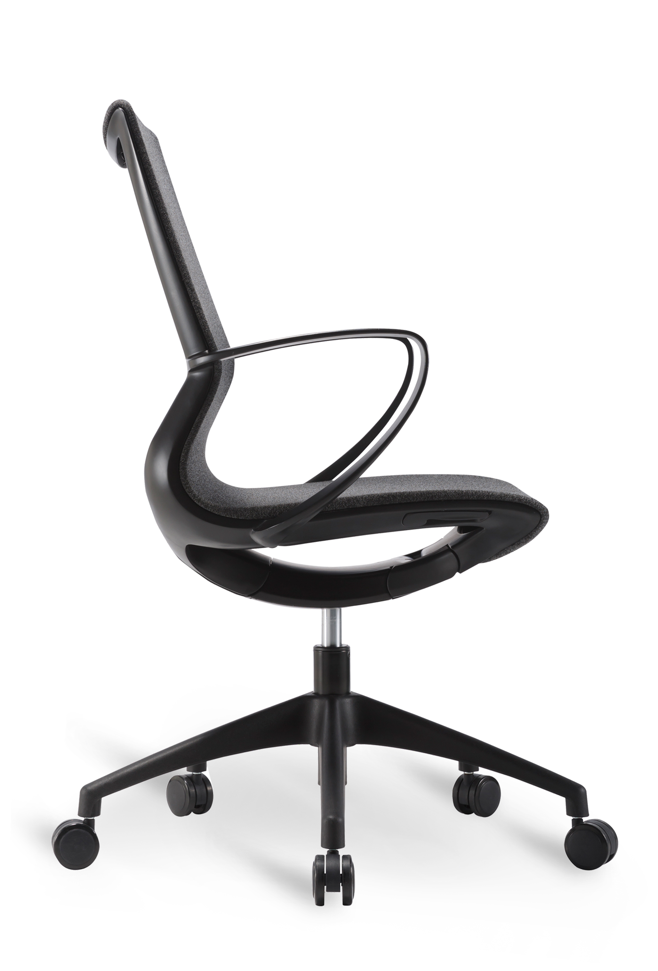 WS - L19 multipurpose chair - Black (Side)