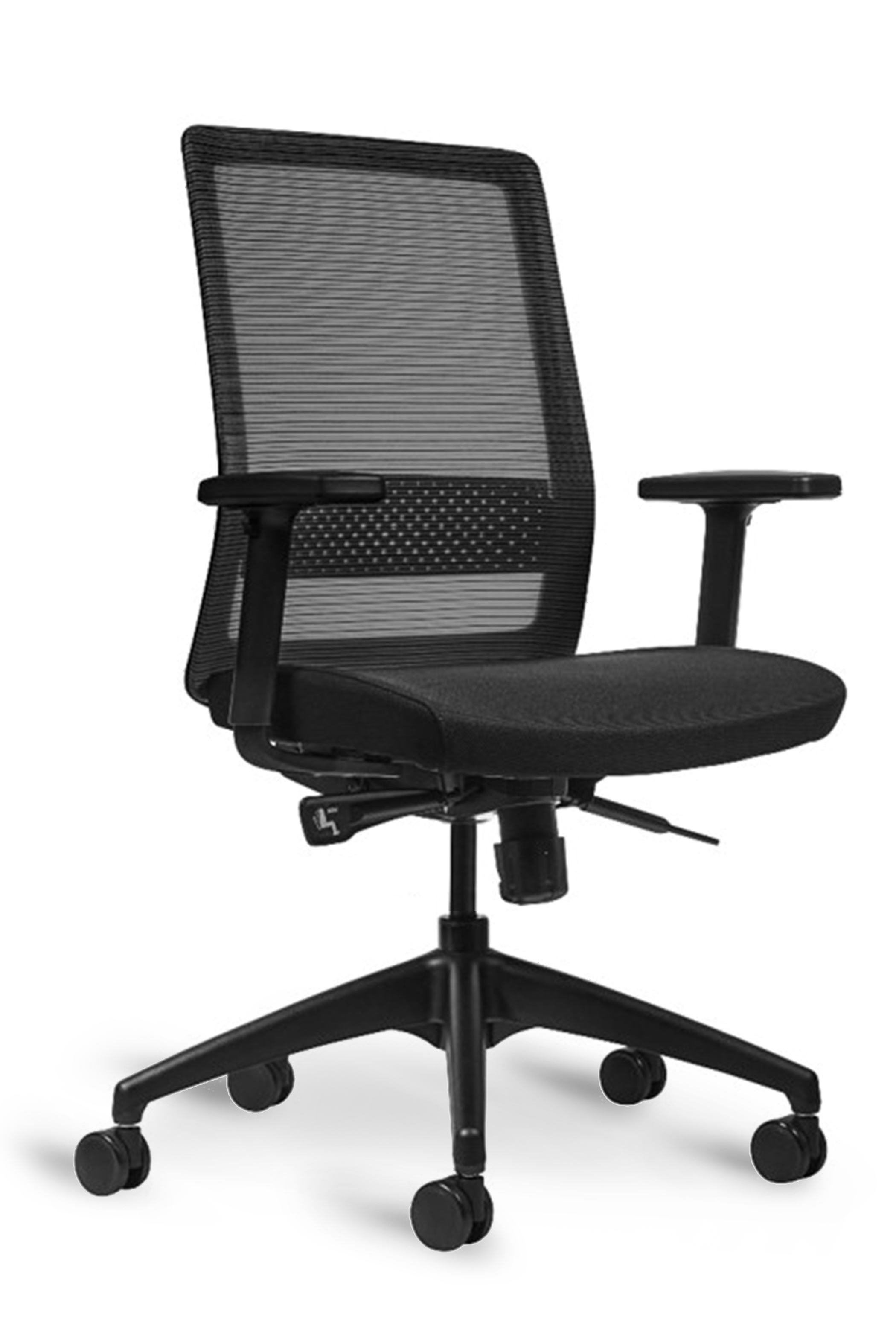 WS - S30 Task Chair - Black&Dark Grey (Front angle)