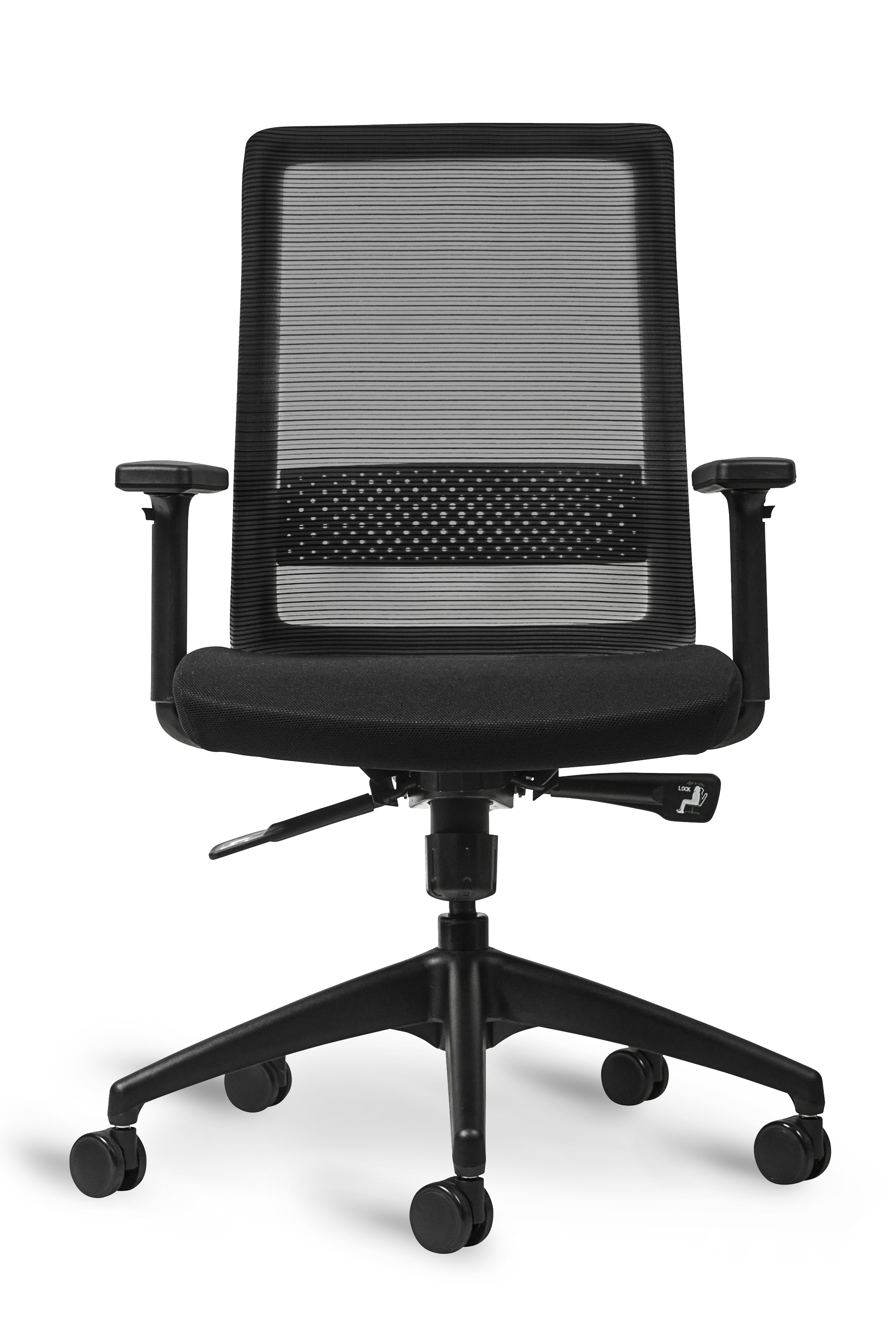 WS - S30 Task Chair - Black&Dark Grey (Front)