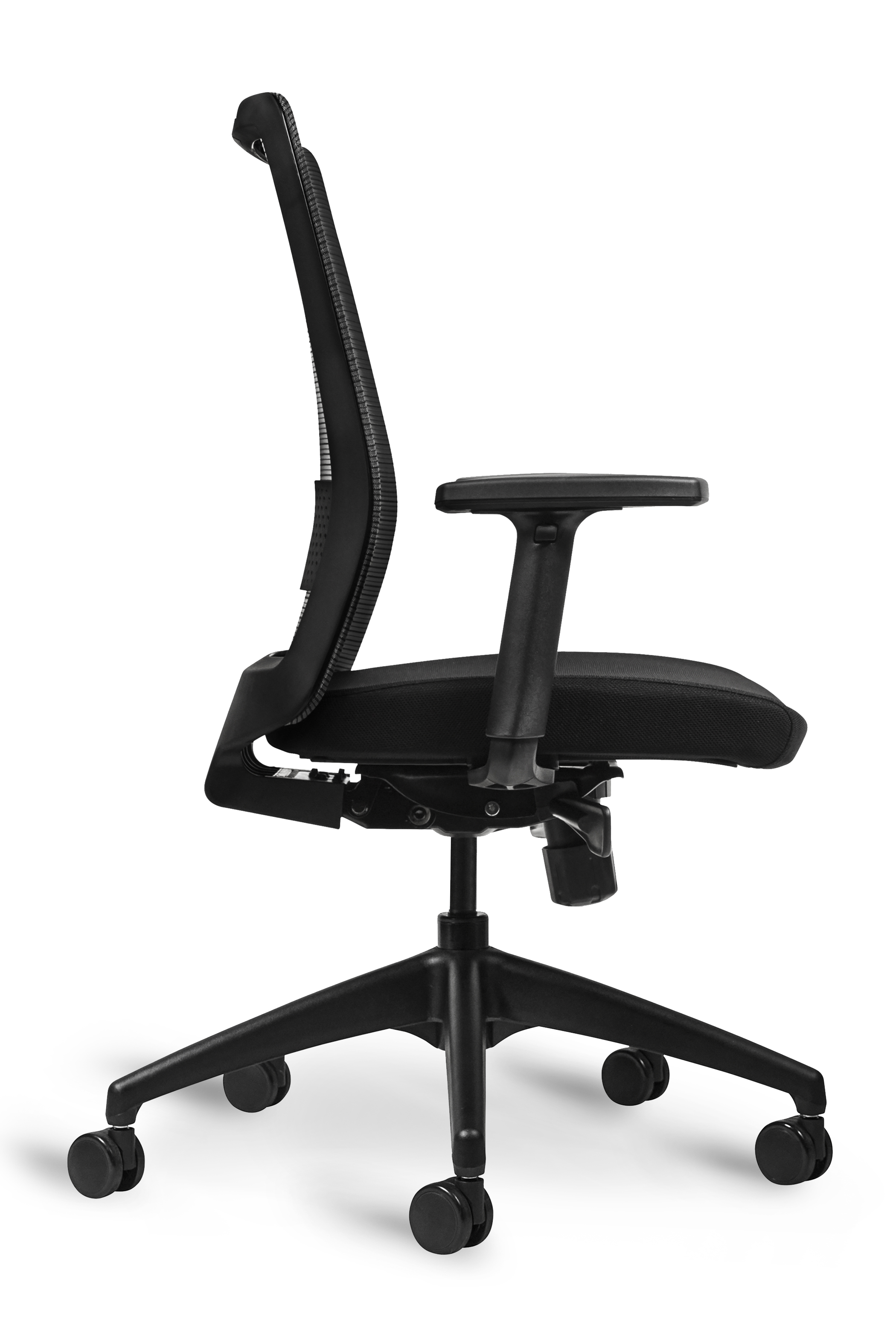 WS - S30 Task Chair - Black&Dark Grey (Side)