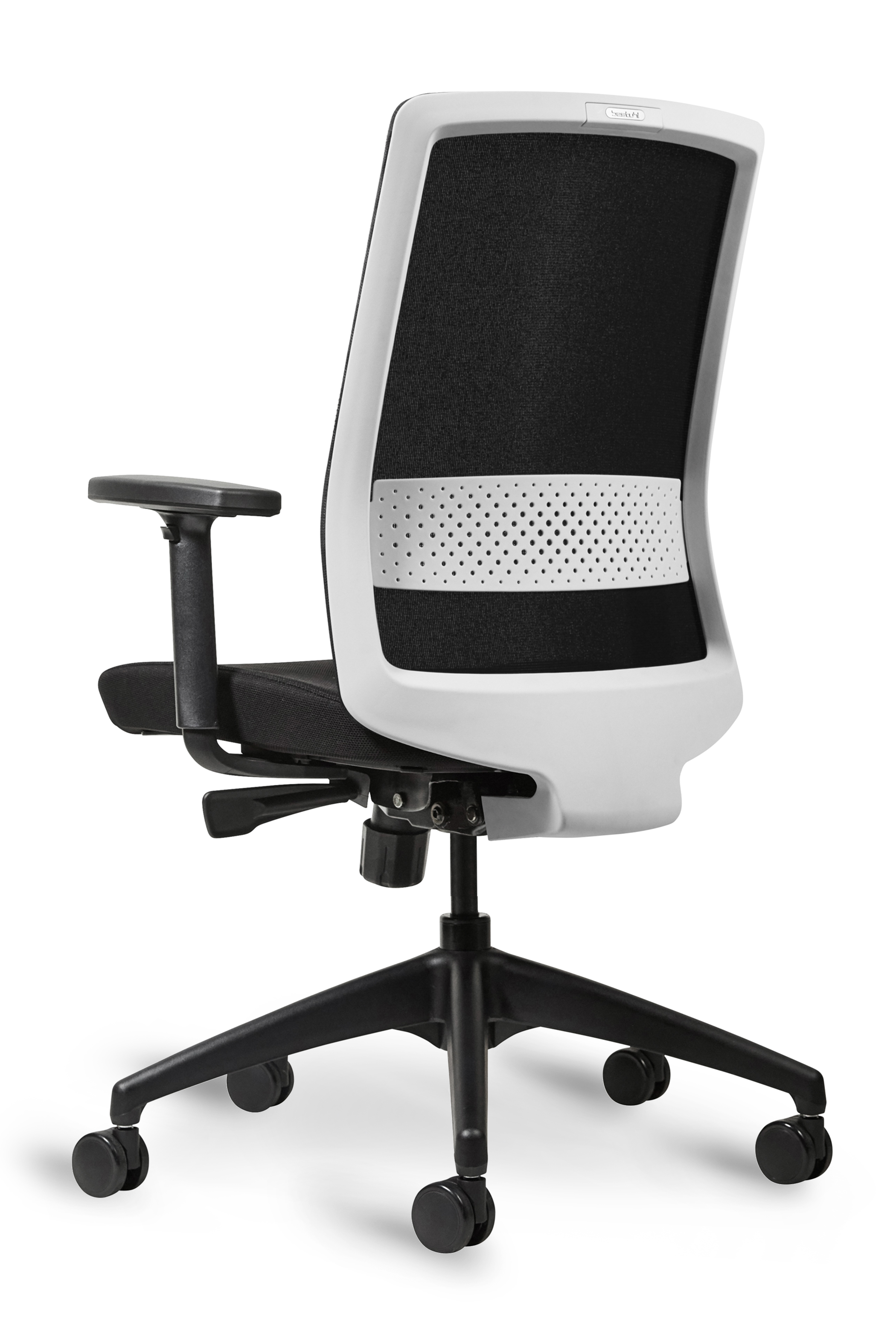 WS - S30 Task Chair - White&Black (Back angle)
