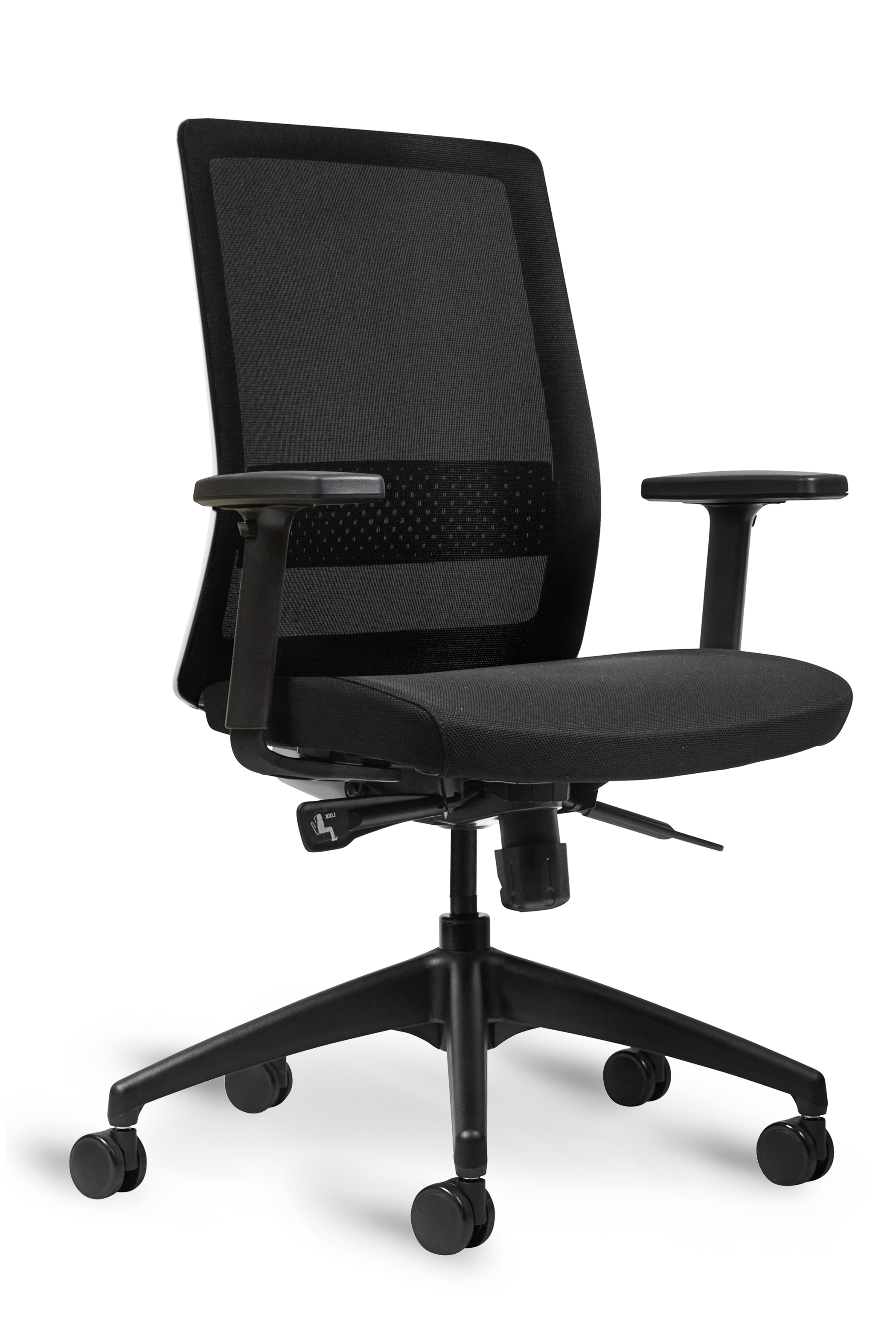 WS - S30 Task Chair - White&Black (Front angle)