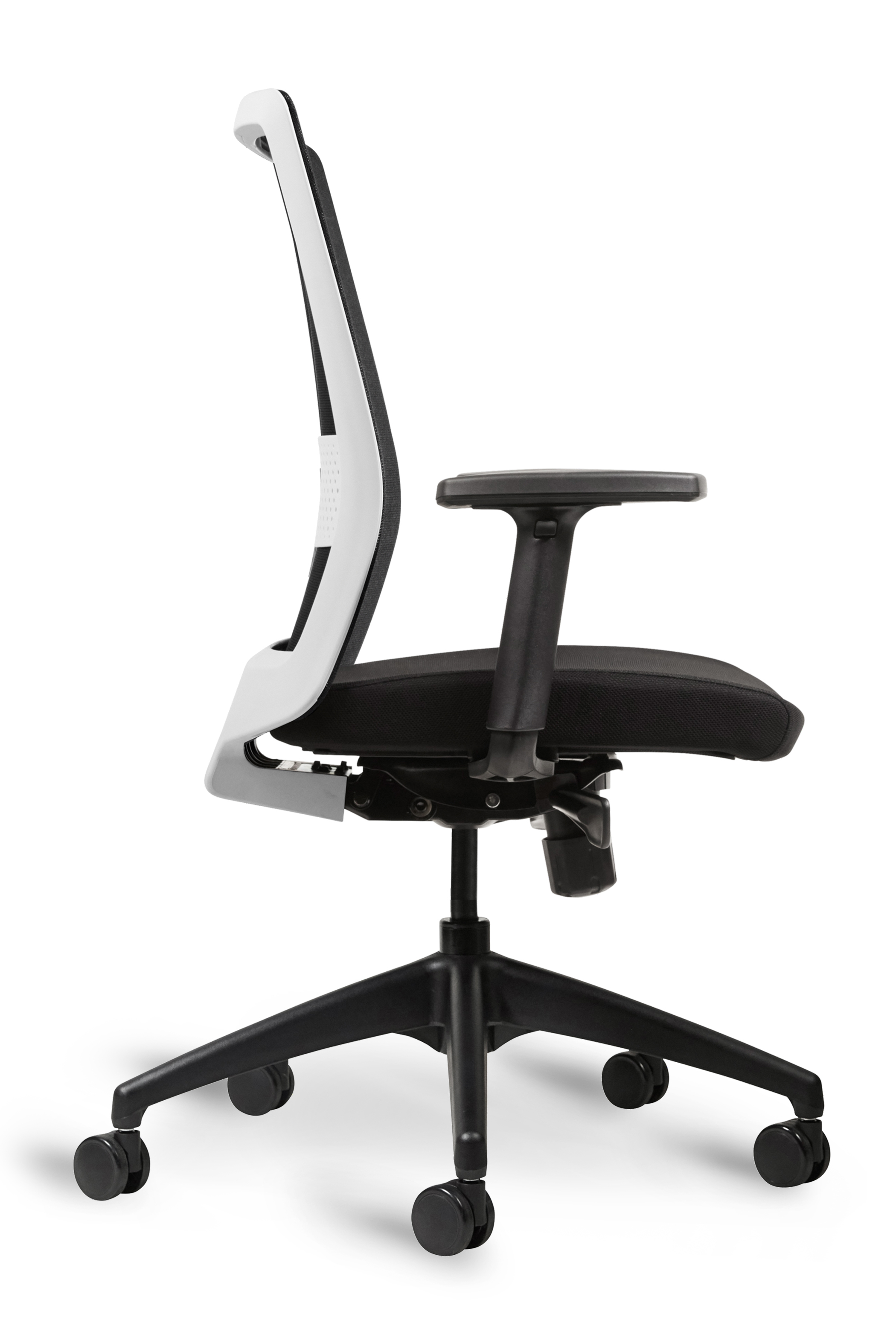 WS - S30 Task Chair - White&Black (Side)