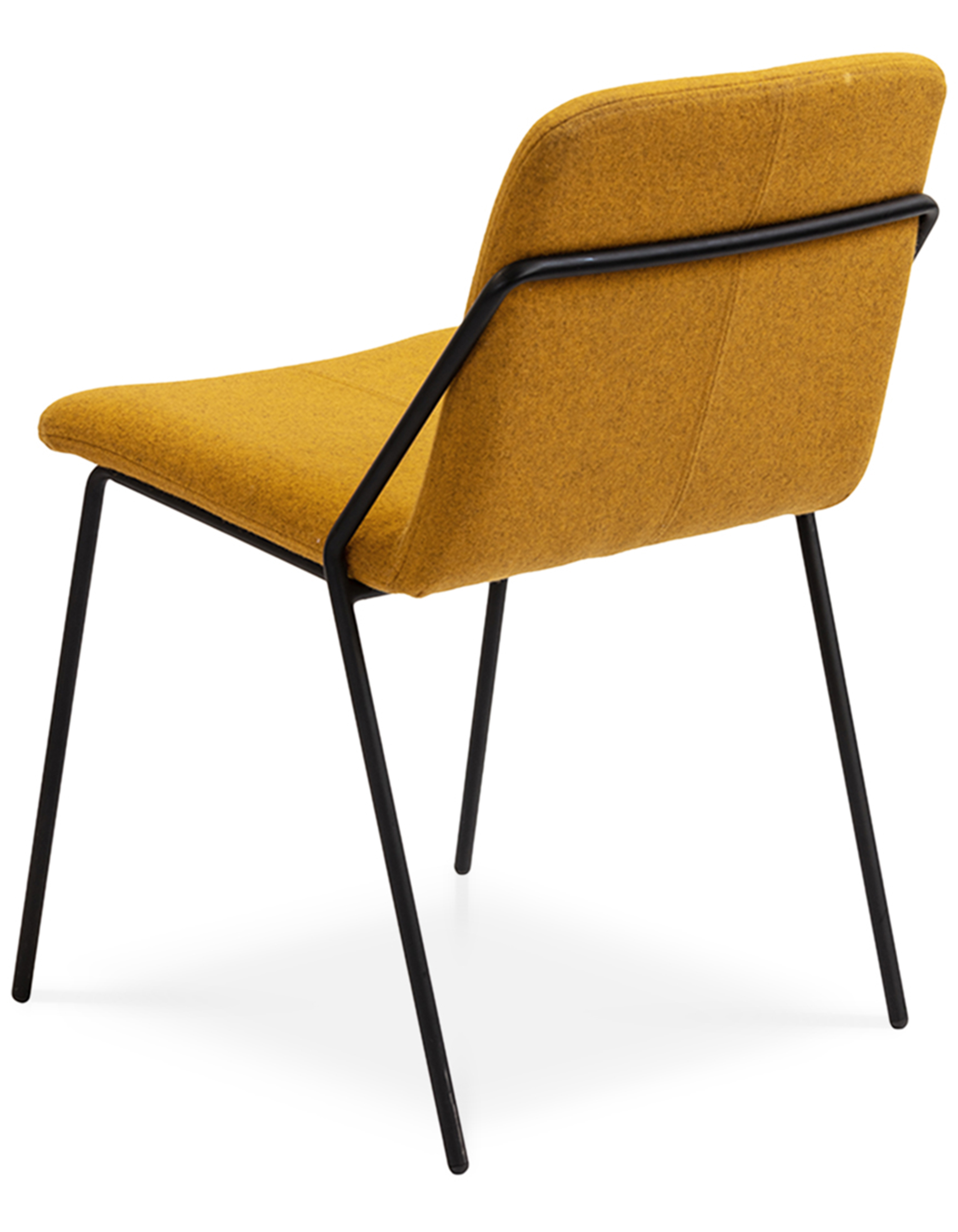 WS - Sling side chair - Upholstered yellow (Back angle)