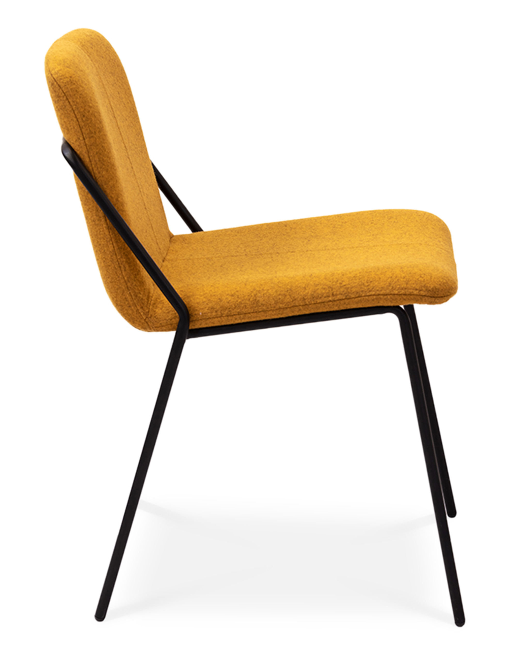 WS - Sling side chair - Upholstered yellow (Side)