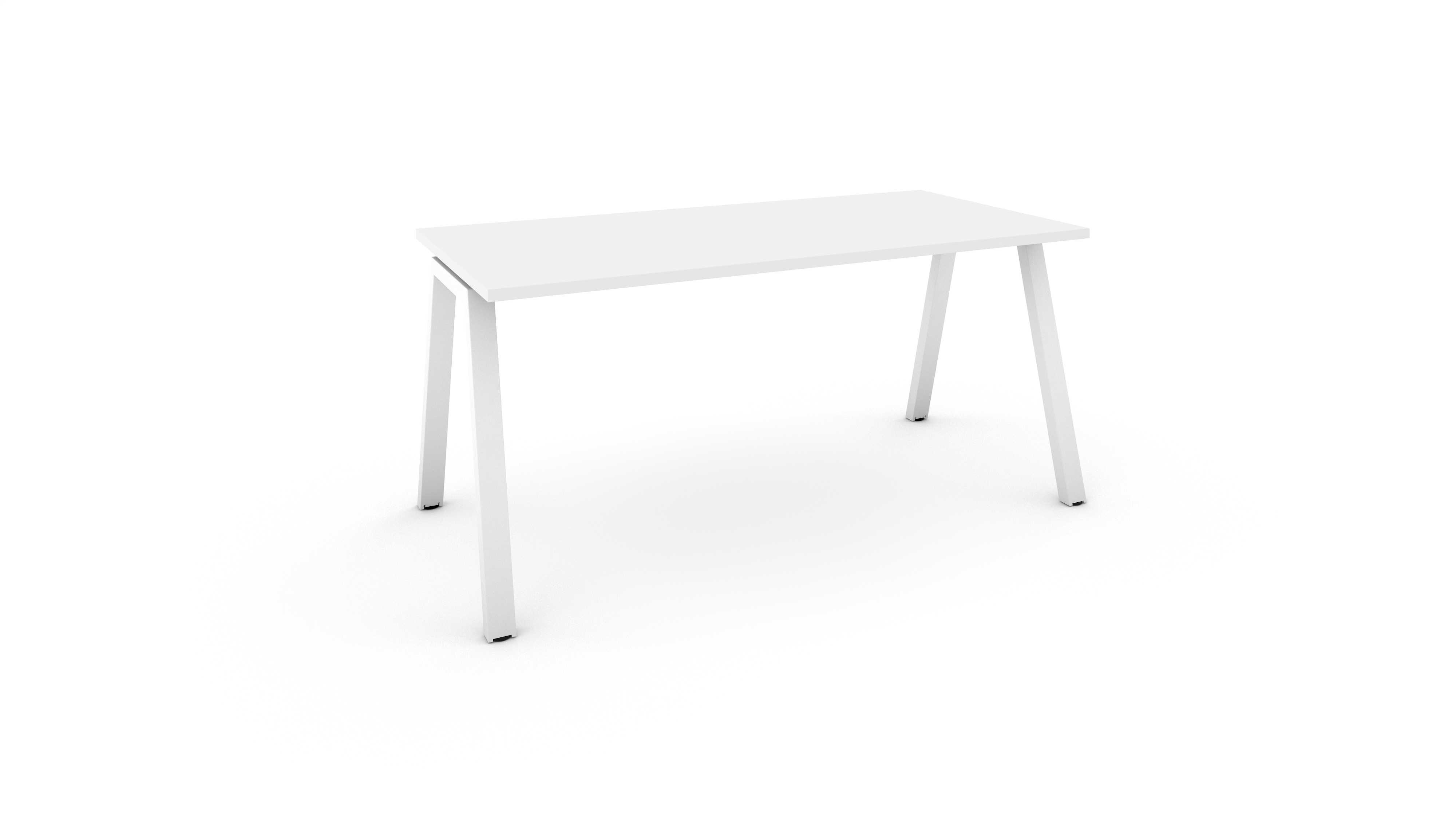 WS - A-frame desk - 1pers - All white