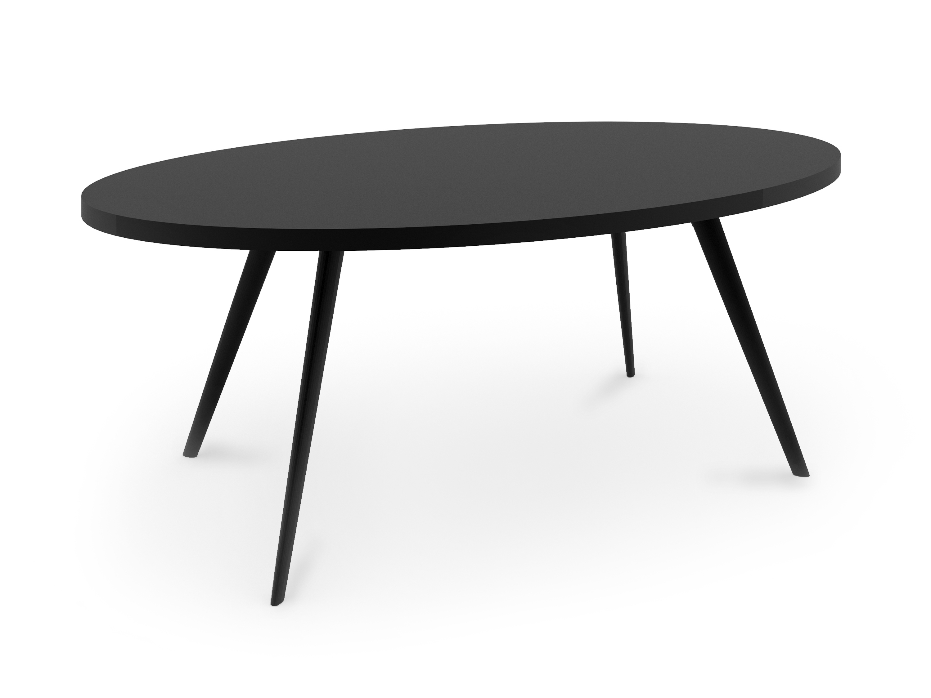 WS - Air coffee table - Oval - All black