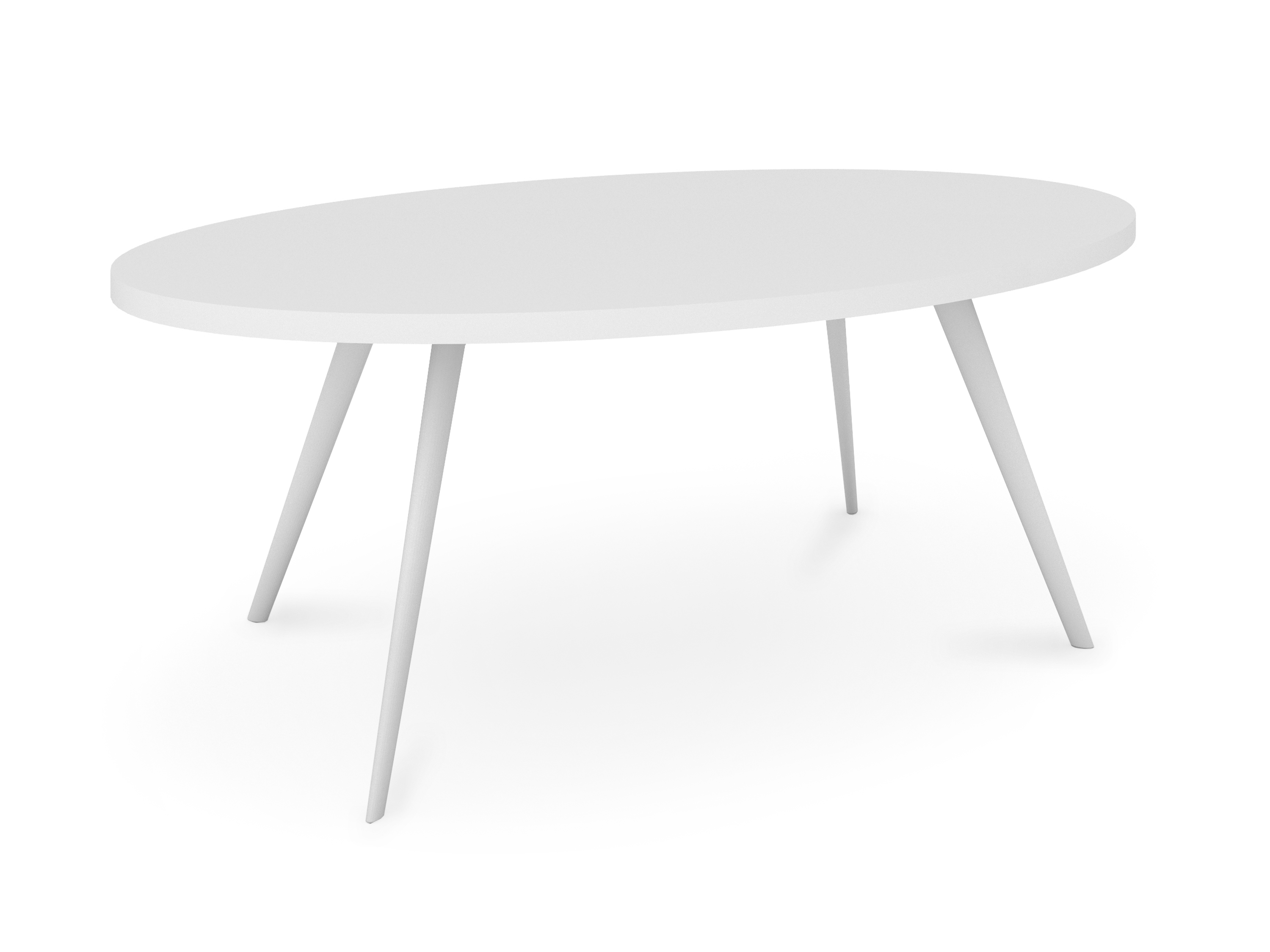 WS - Air coffee table - Oval - All white