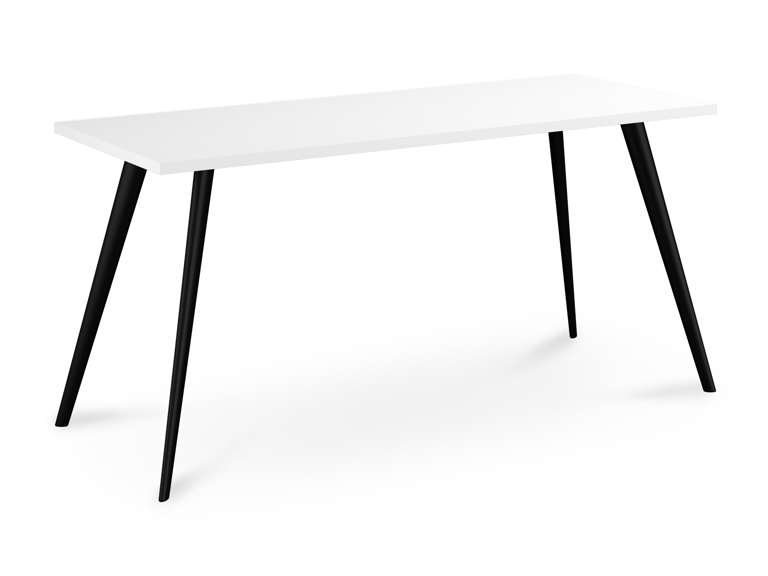 WS - Air desk - Black legs, White