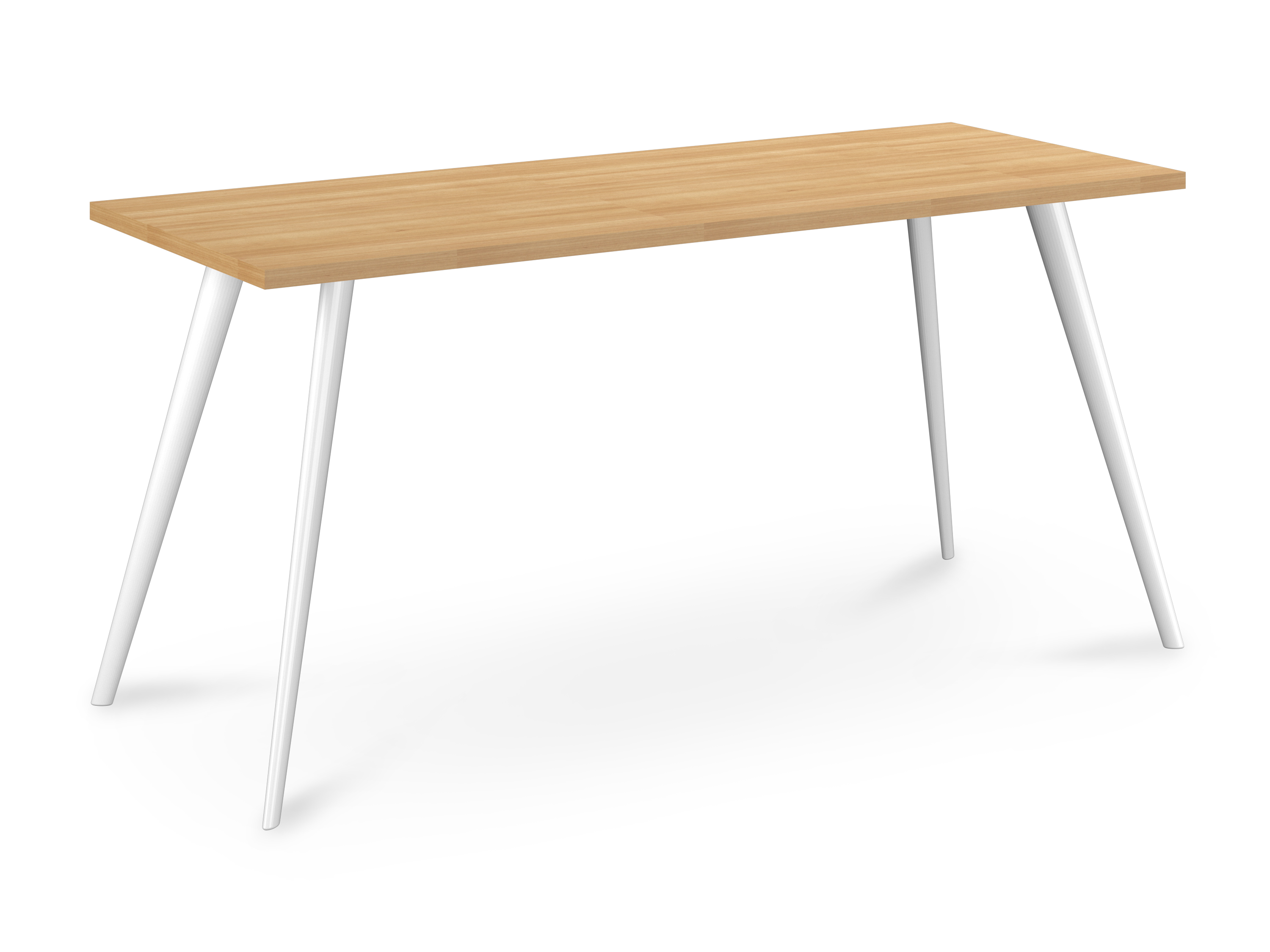 WS - Air desk - White legs, Maple