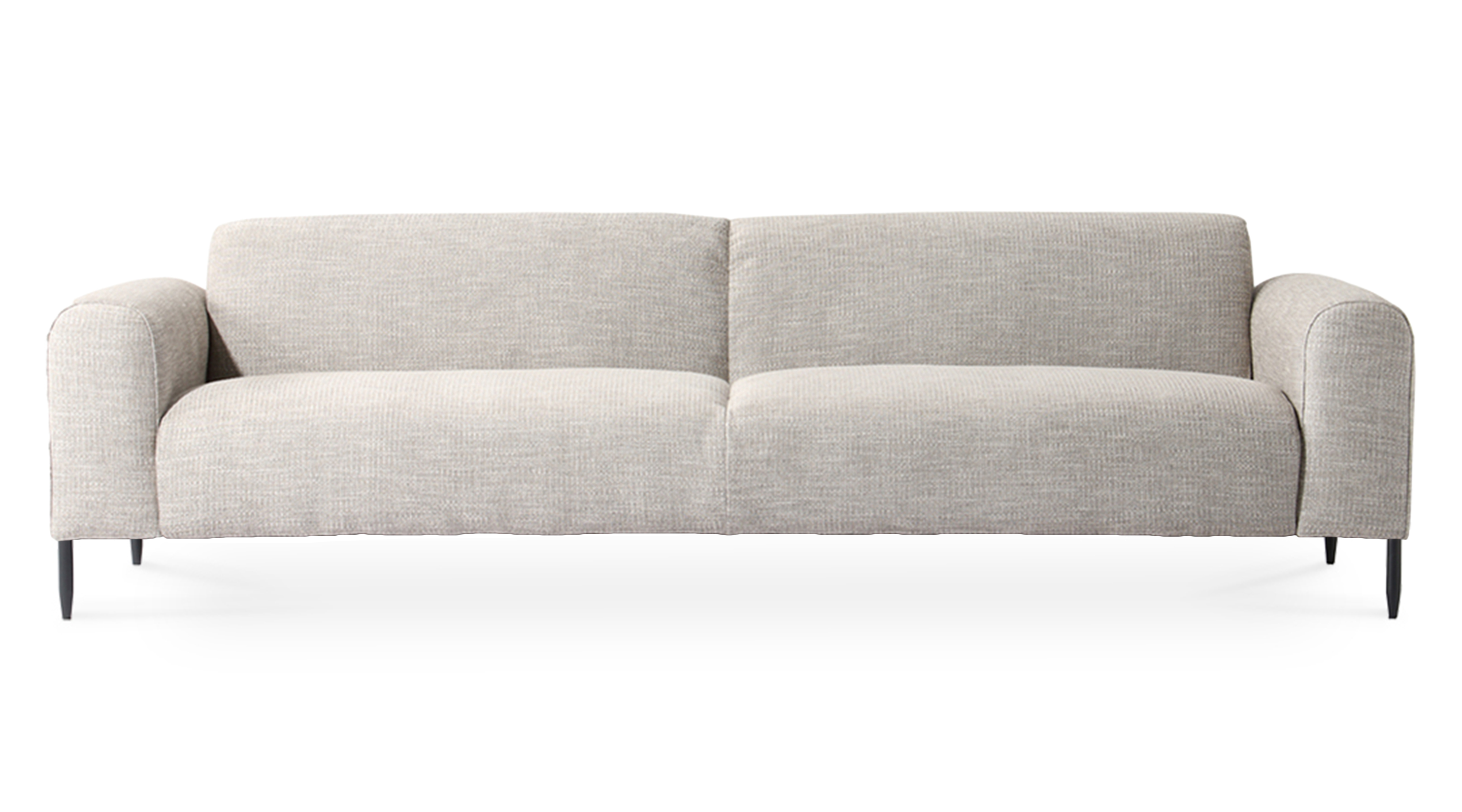 WS - District 3 seater sofa - light Grey (Front)
