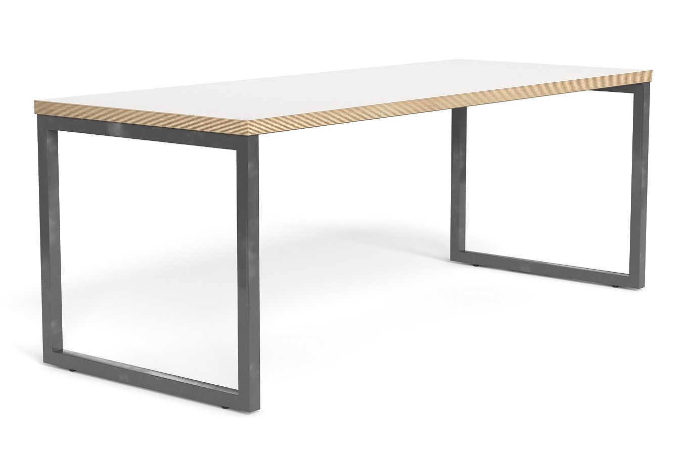 WS - Mix table - White, ply edge