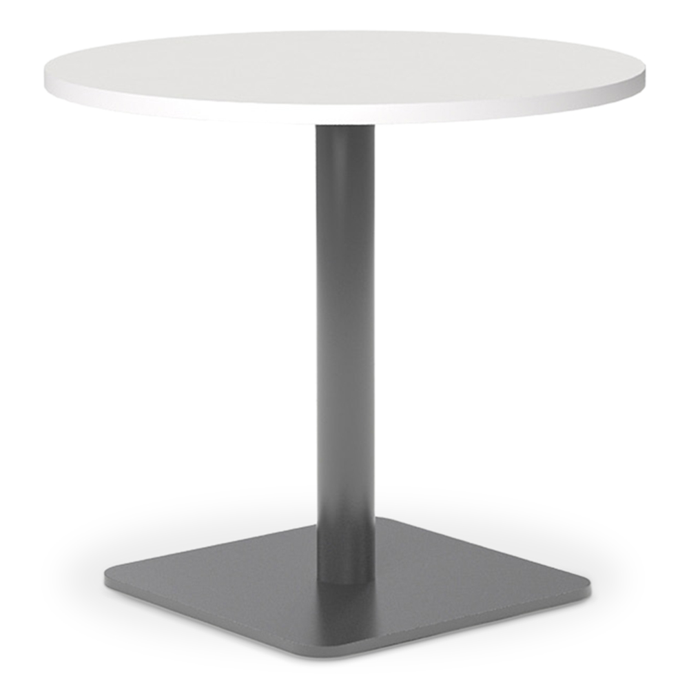 WS - Pedestal table 800dia - Square base