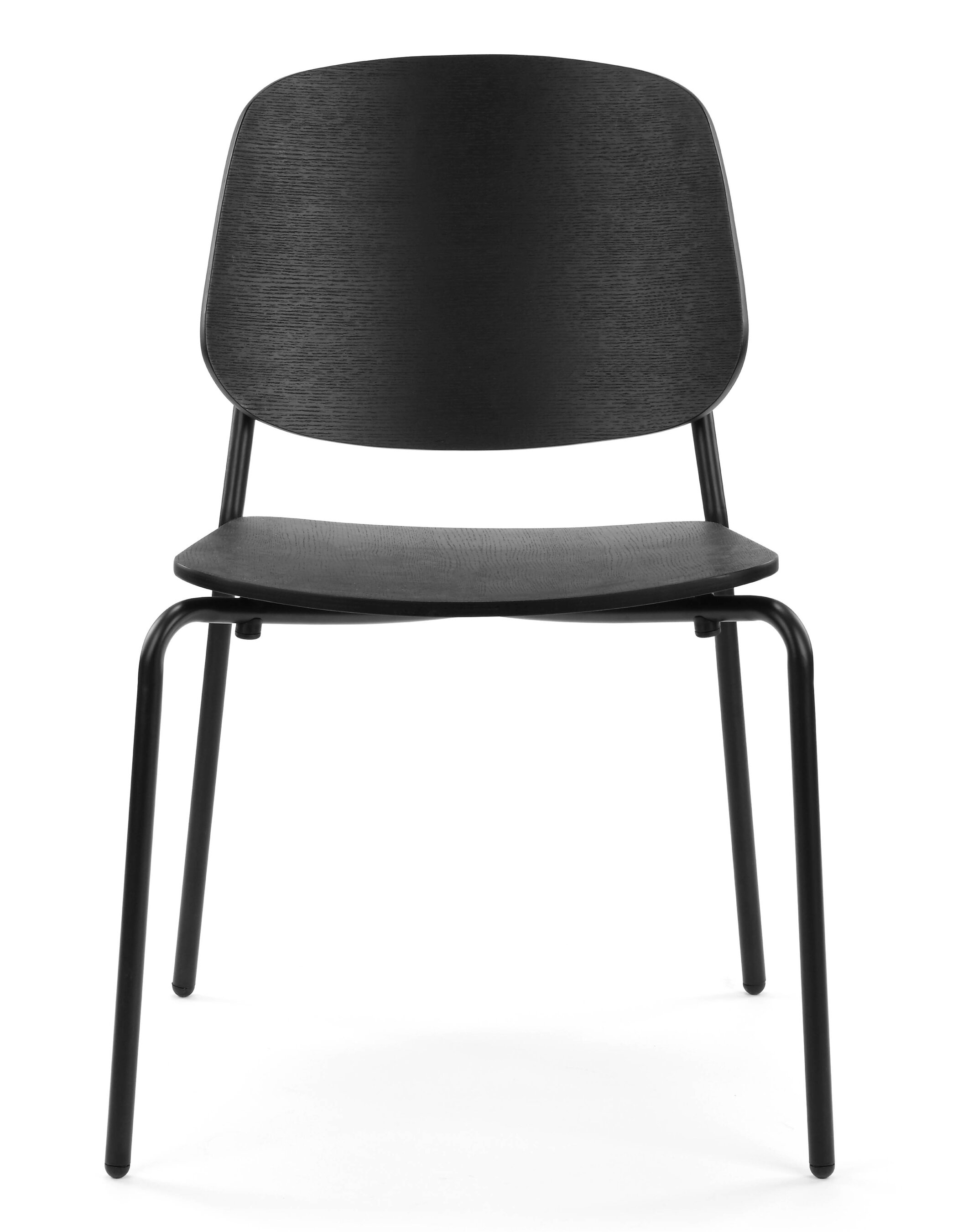 WS - Platform chair - Black ash (Front)