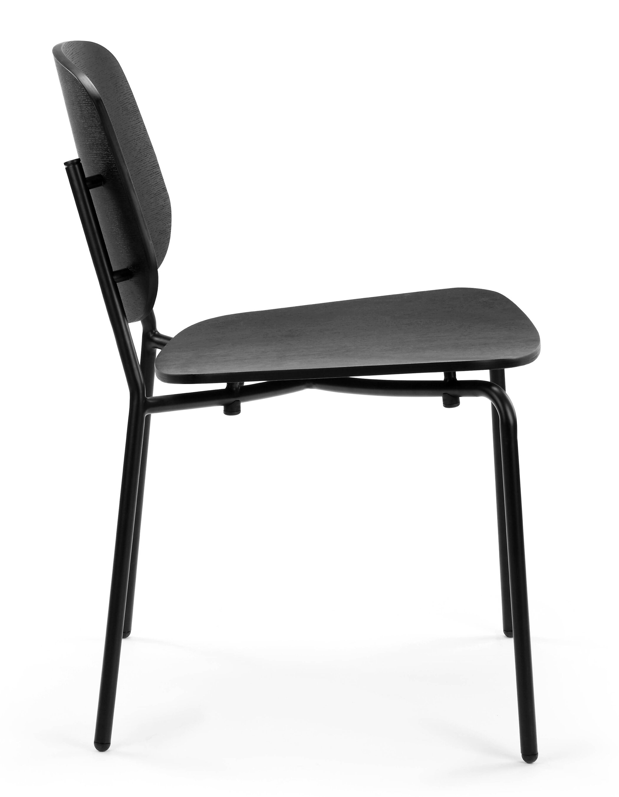 WS - Platform chair - Black ash (Side)