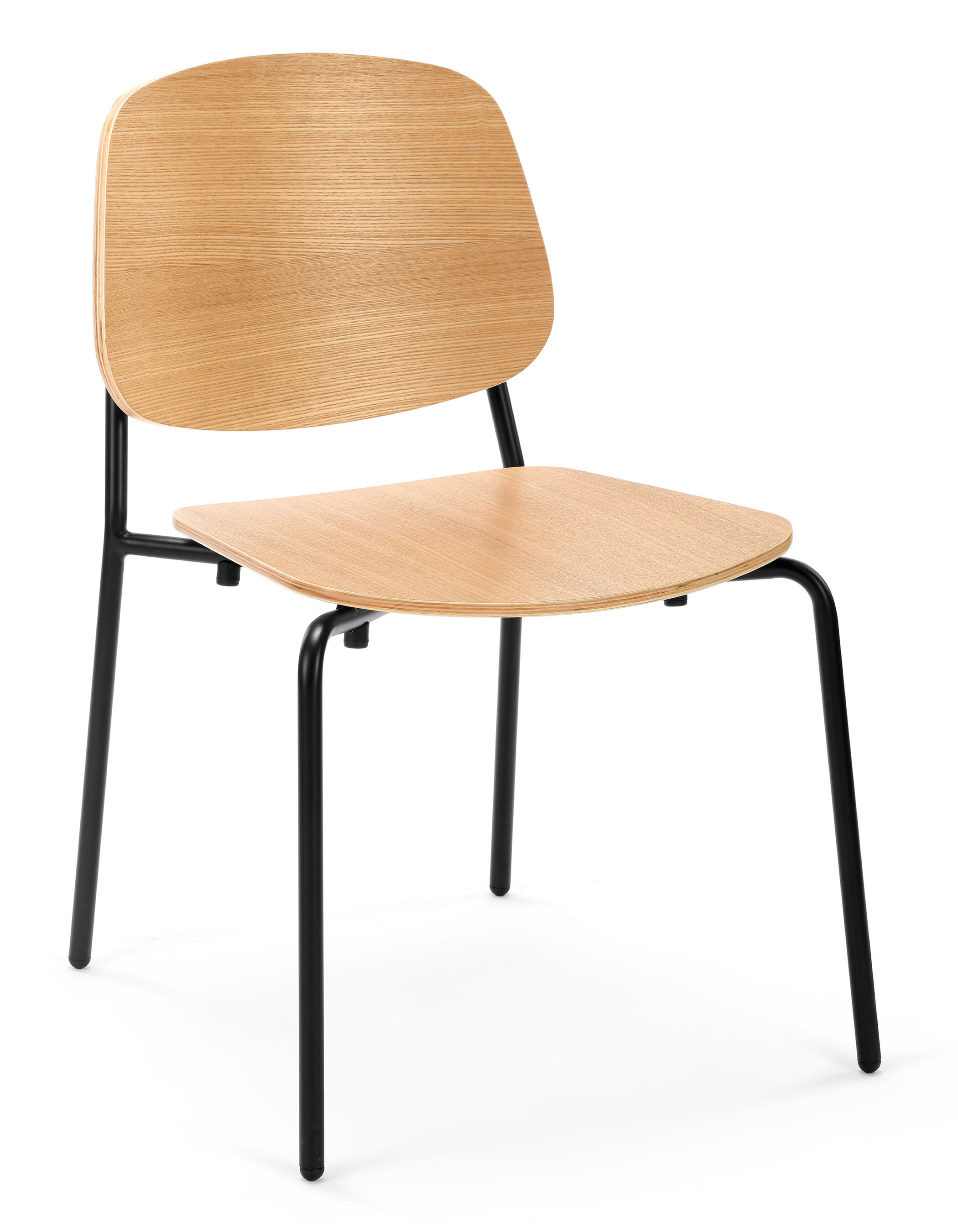 WS - Platform chair - Natural ash (Front angle)