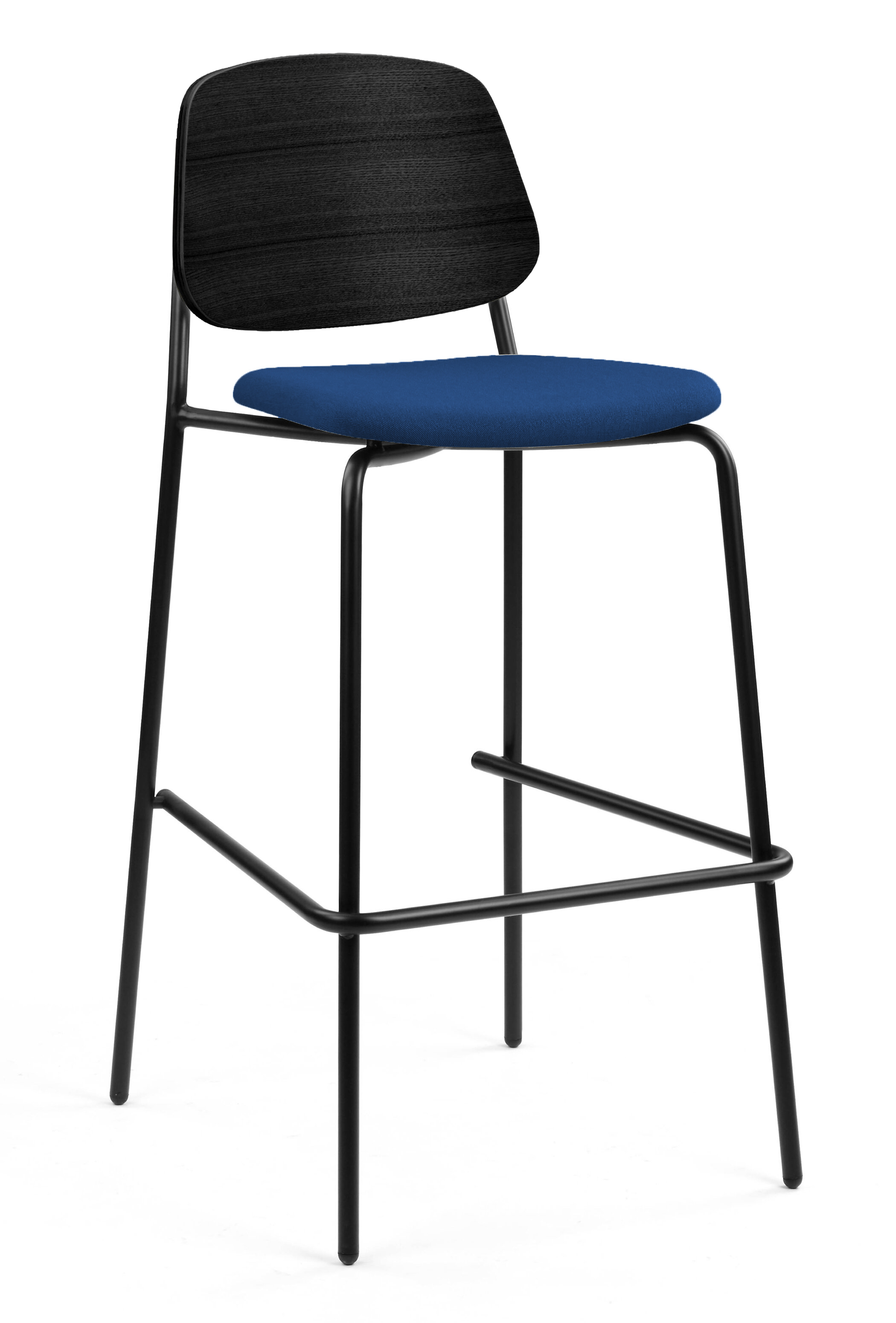 WS - Platform high stool - Black back, ERA CSE40 MATURITY seat