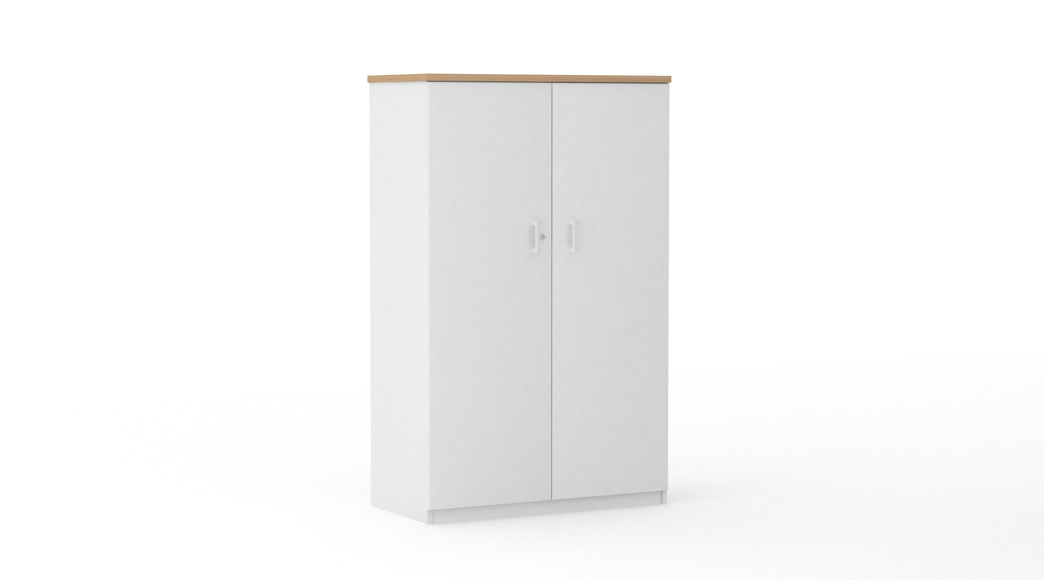 WS - Cupboard - MFC White with ply (closed)
