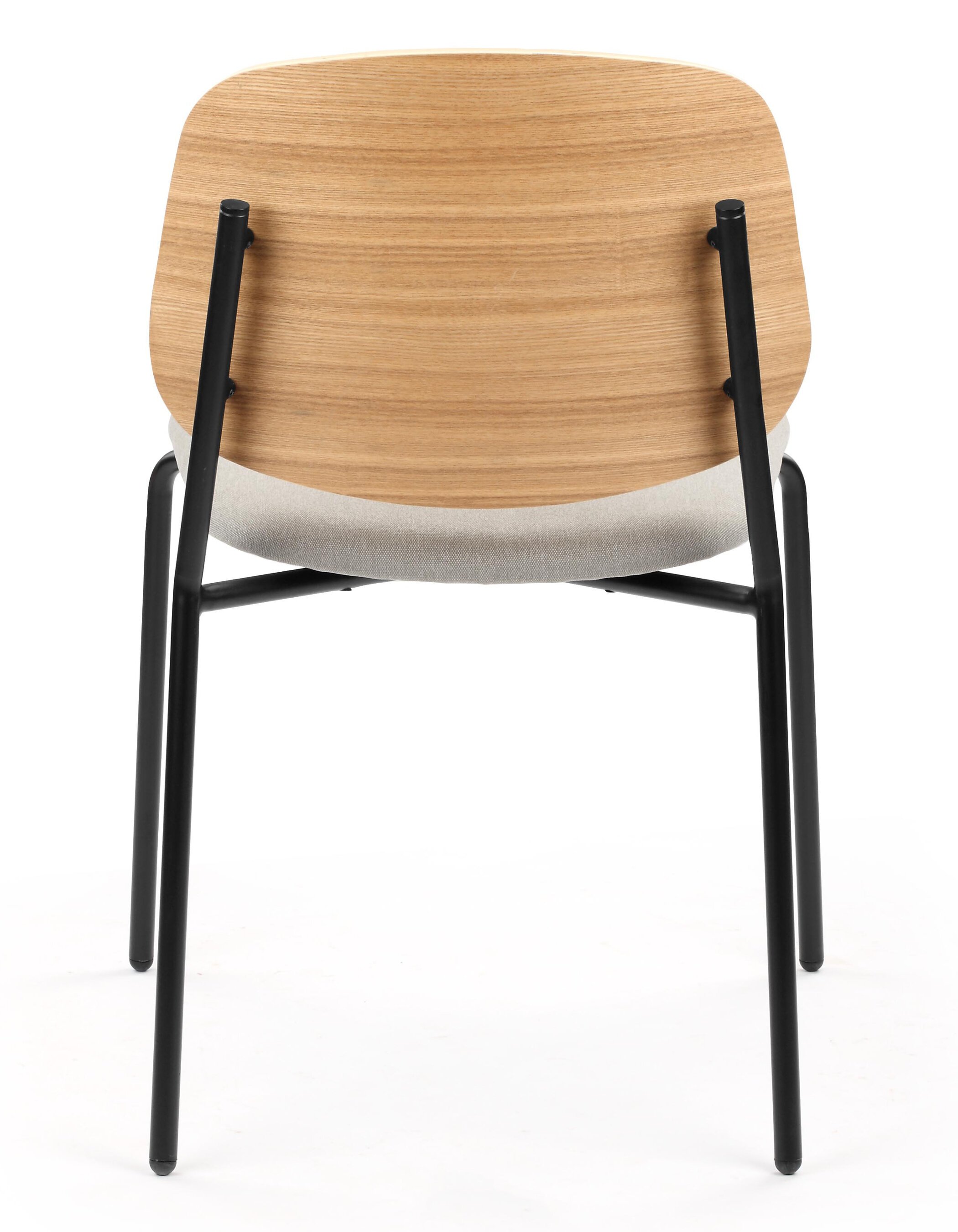 WS - Platform chair - Natural ash & Seat UPH Grey (Back)