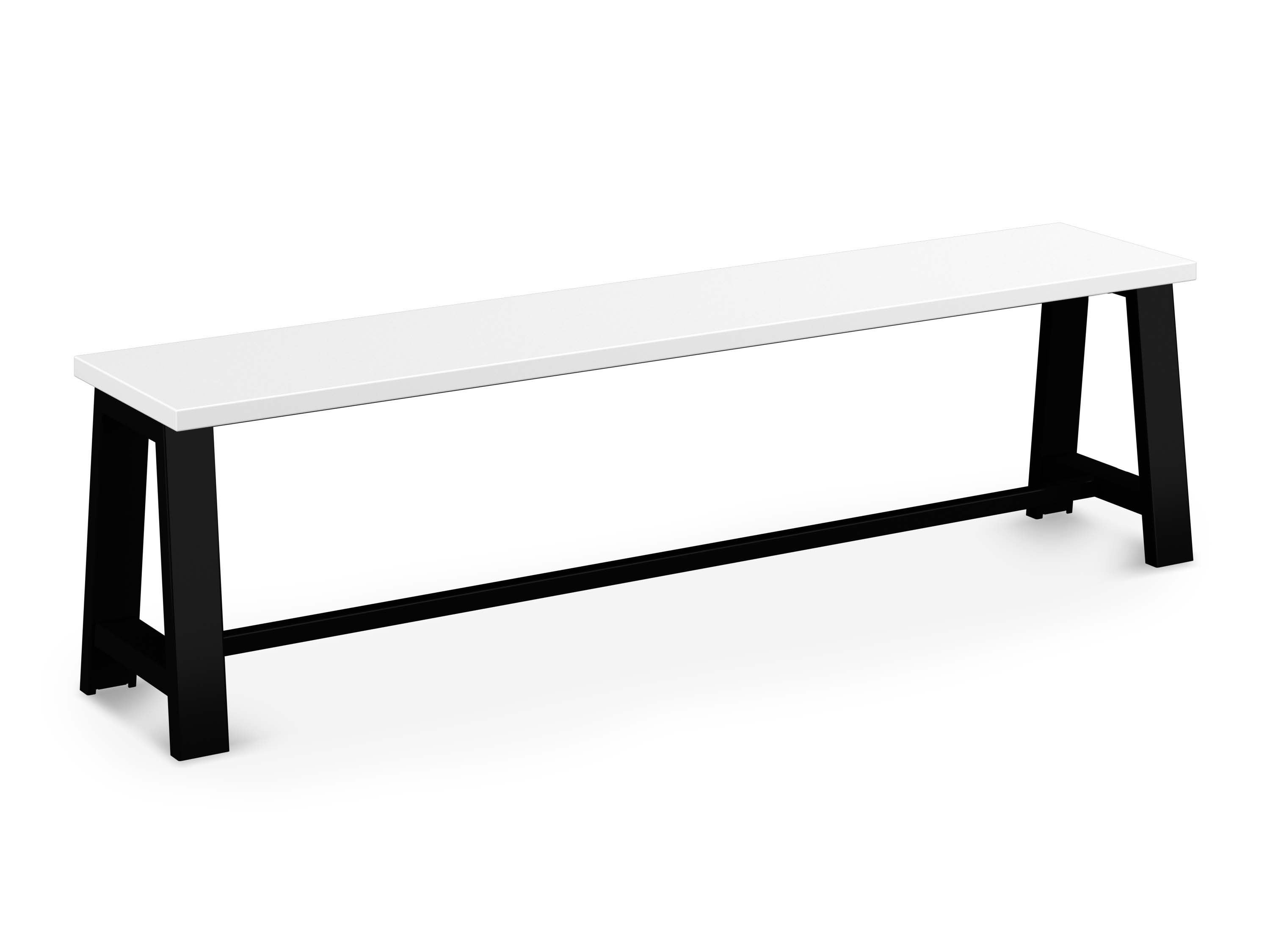 WS - Draft Bench - Black frame, white top
