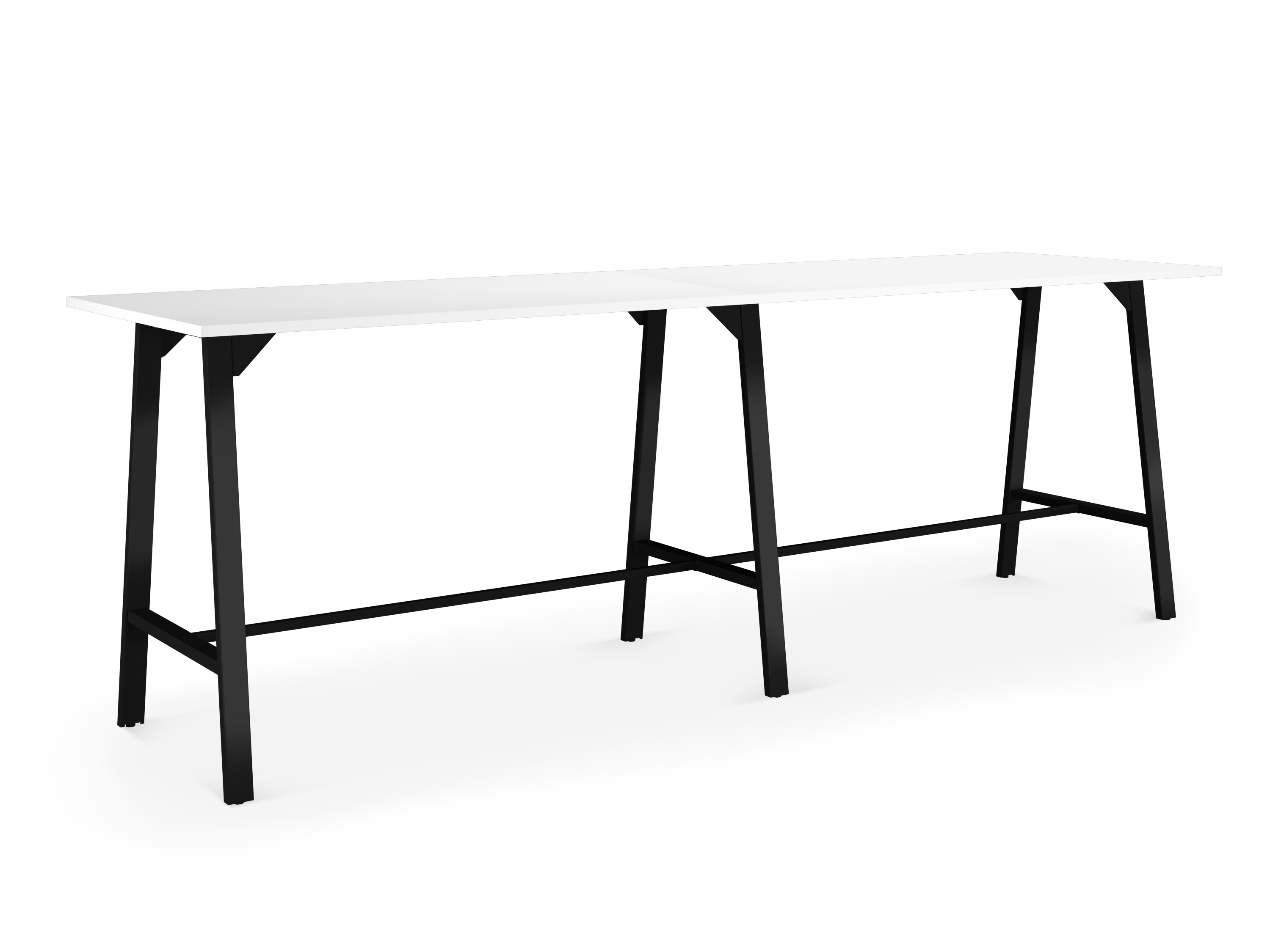 WS - Draft Poseur - Black frame, white top with 1x interm leg