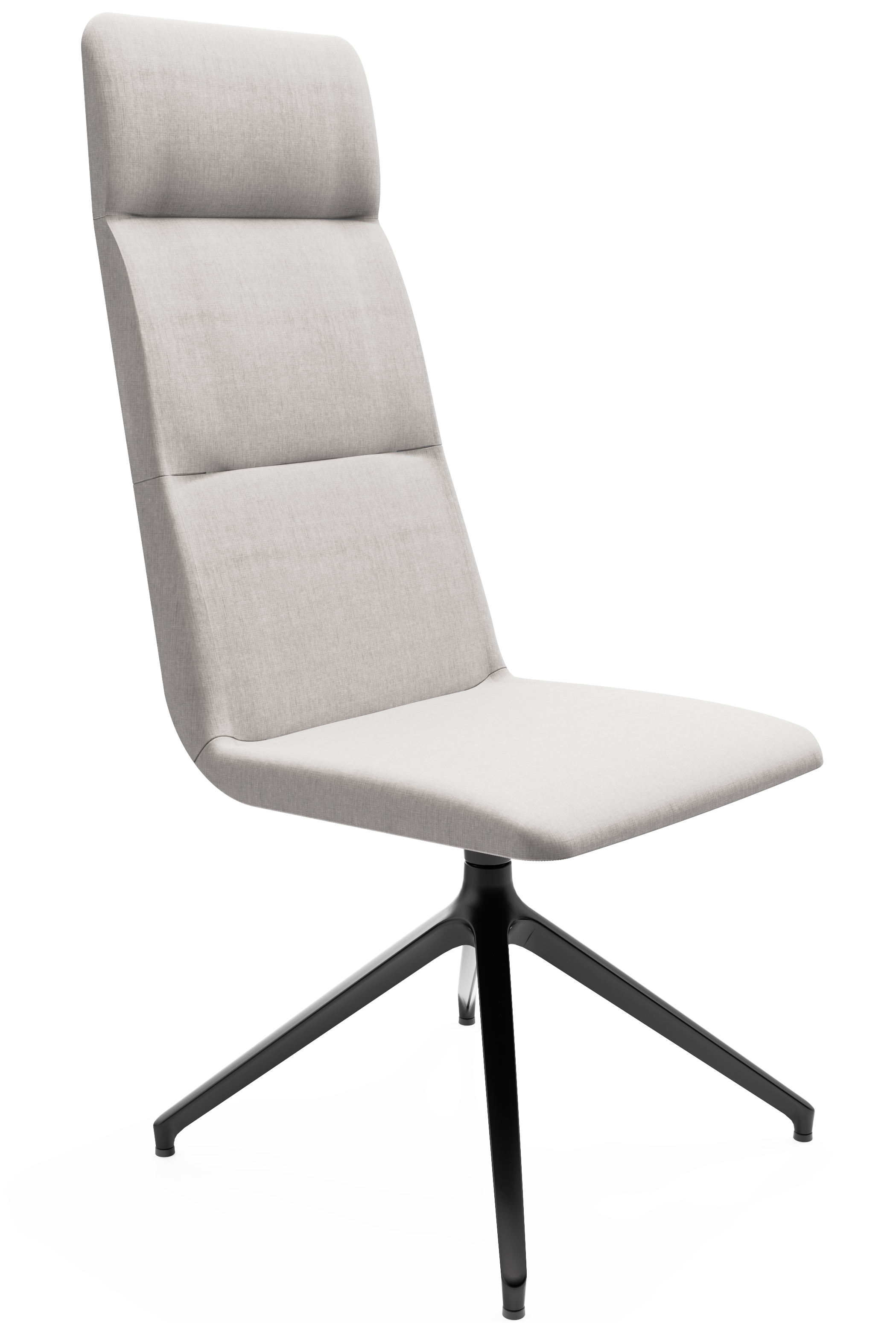 WS - Accord high 4 star base chair - black - remix 126 - front angle