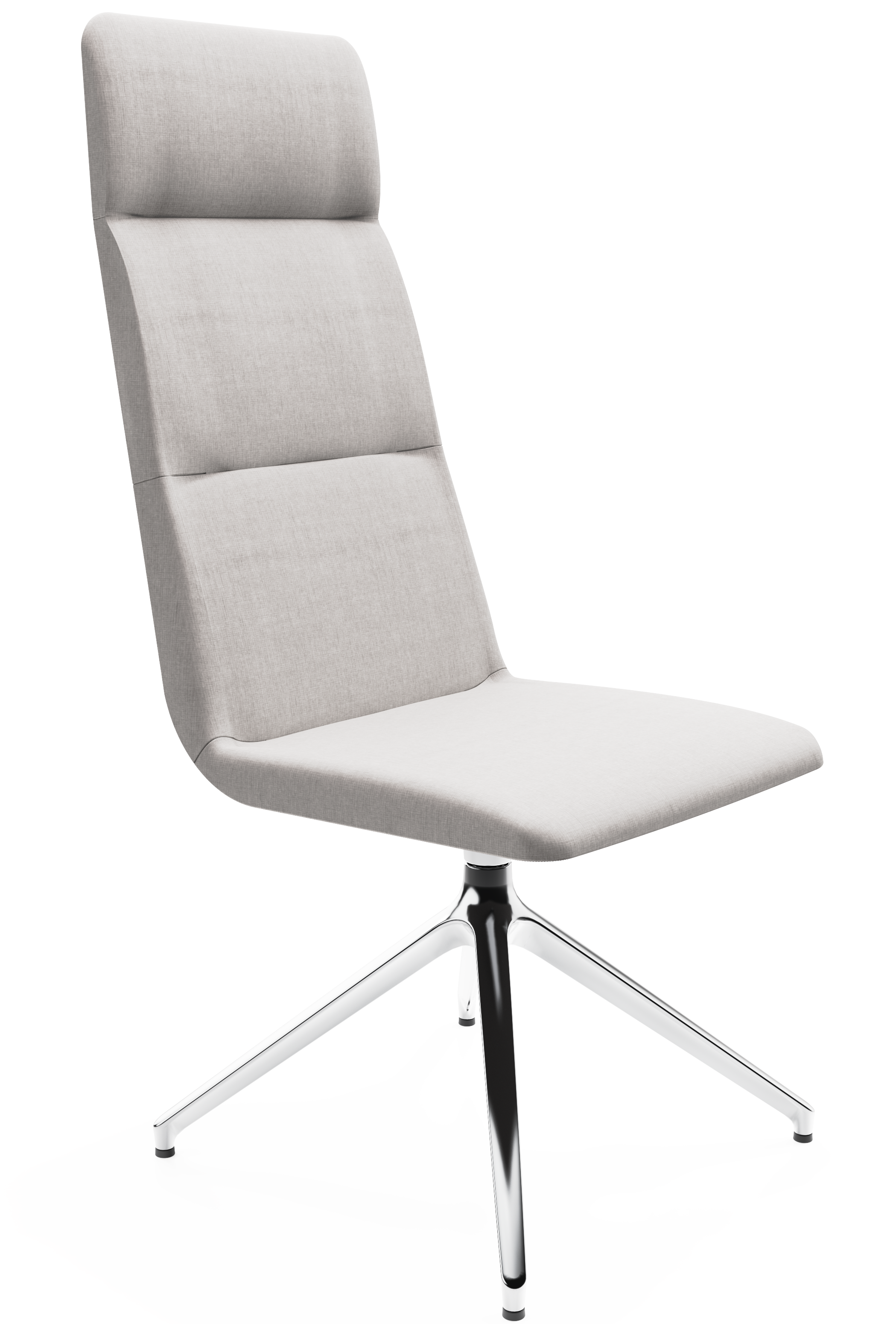 WS - Accord high 4 star base chair - chrome - remix 126 - front angle1