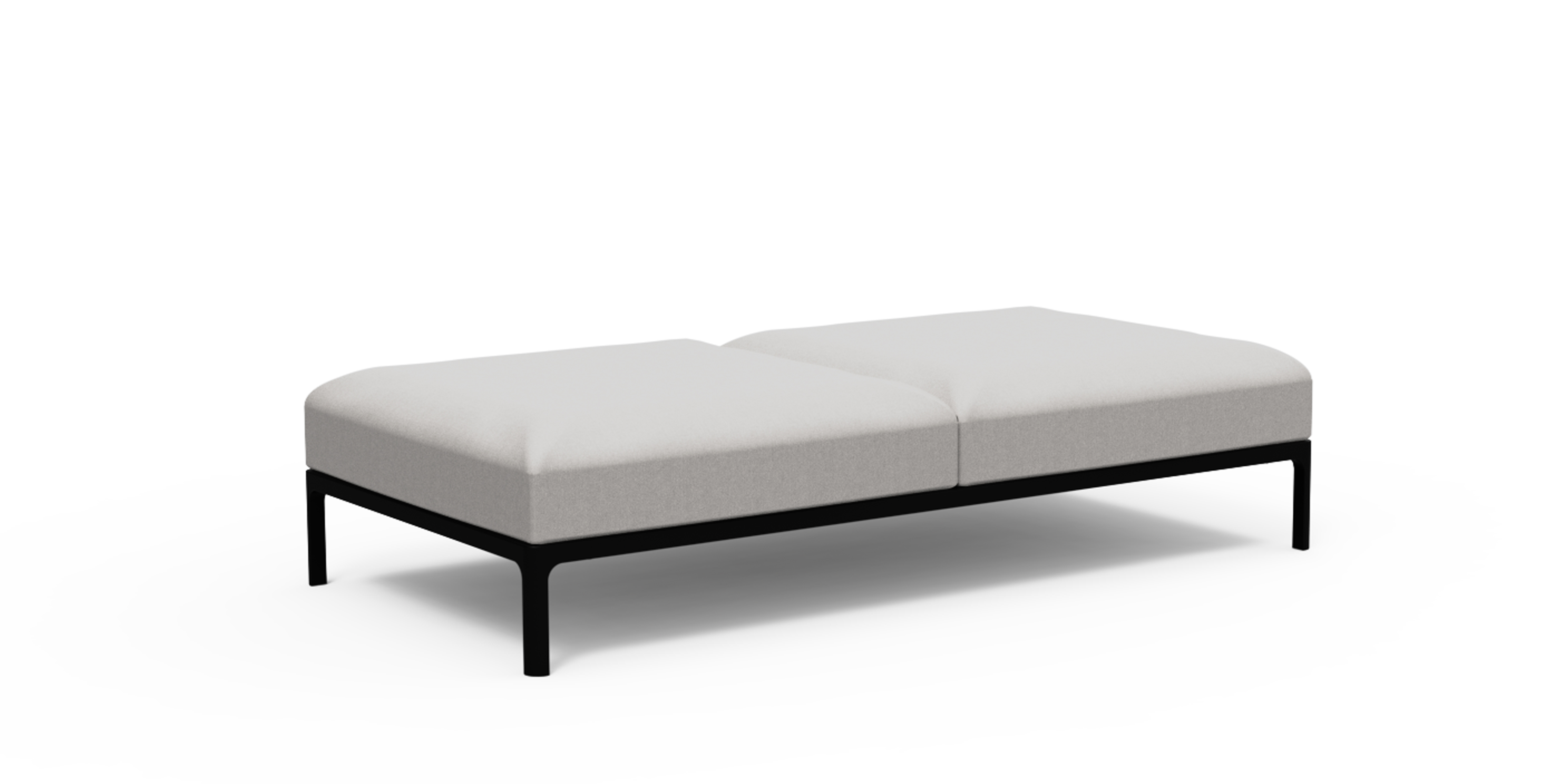 WS - Profile Sofa - 2-seater Footstool (Light grey)