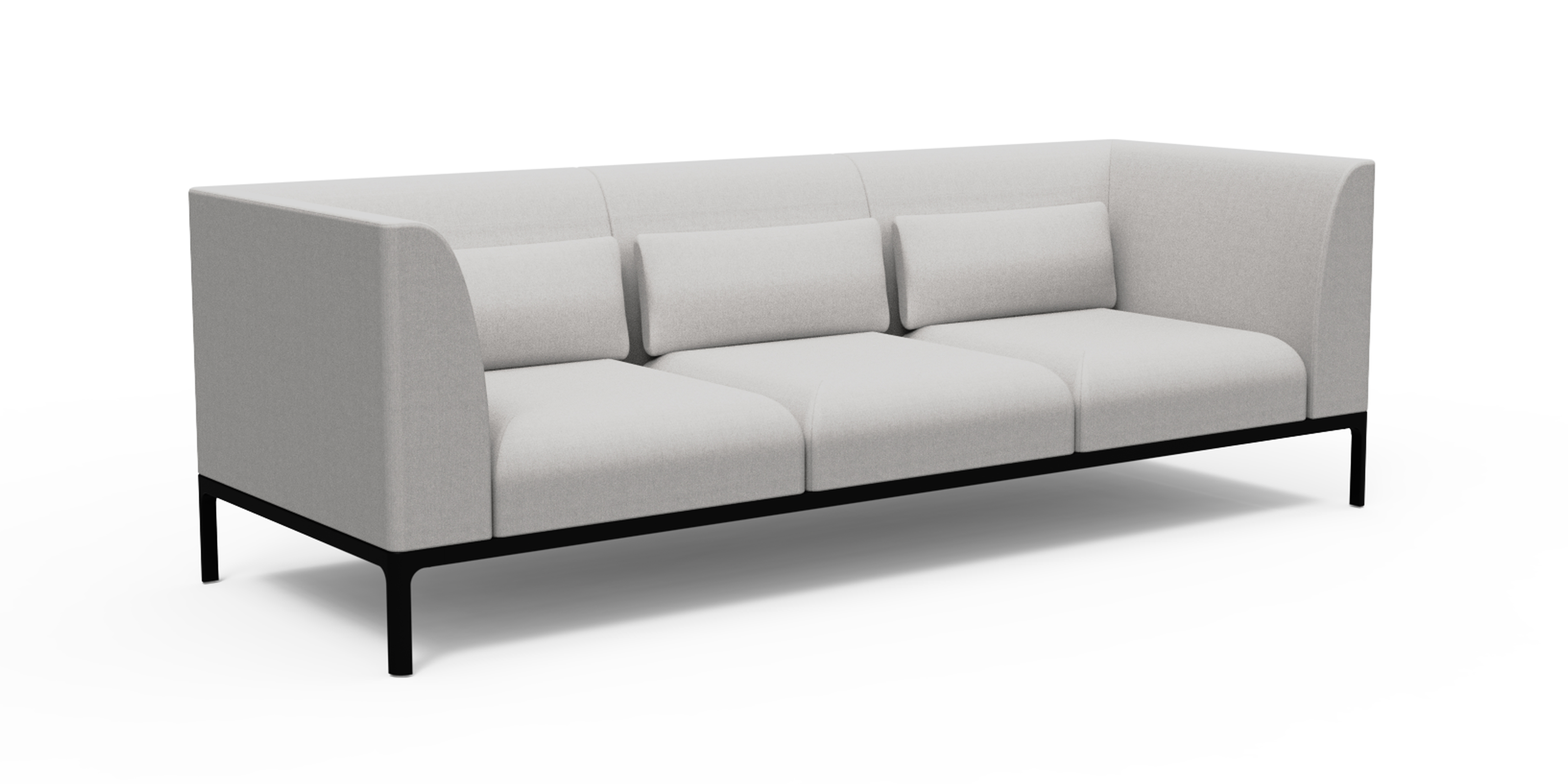 WS - Profile Sofa - 3-seater (Light grey)