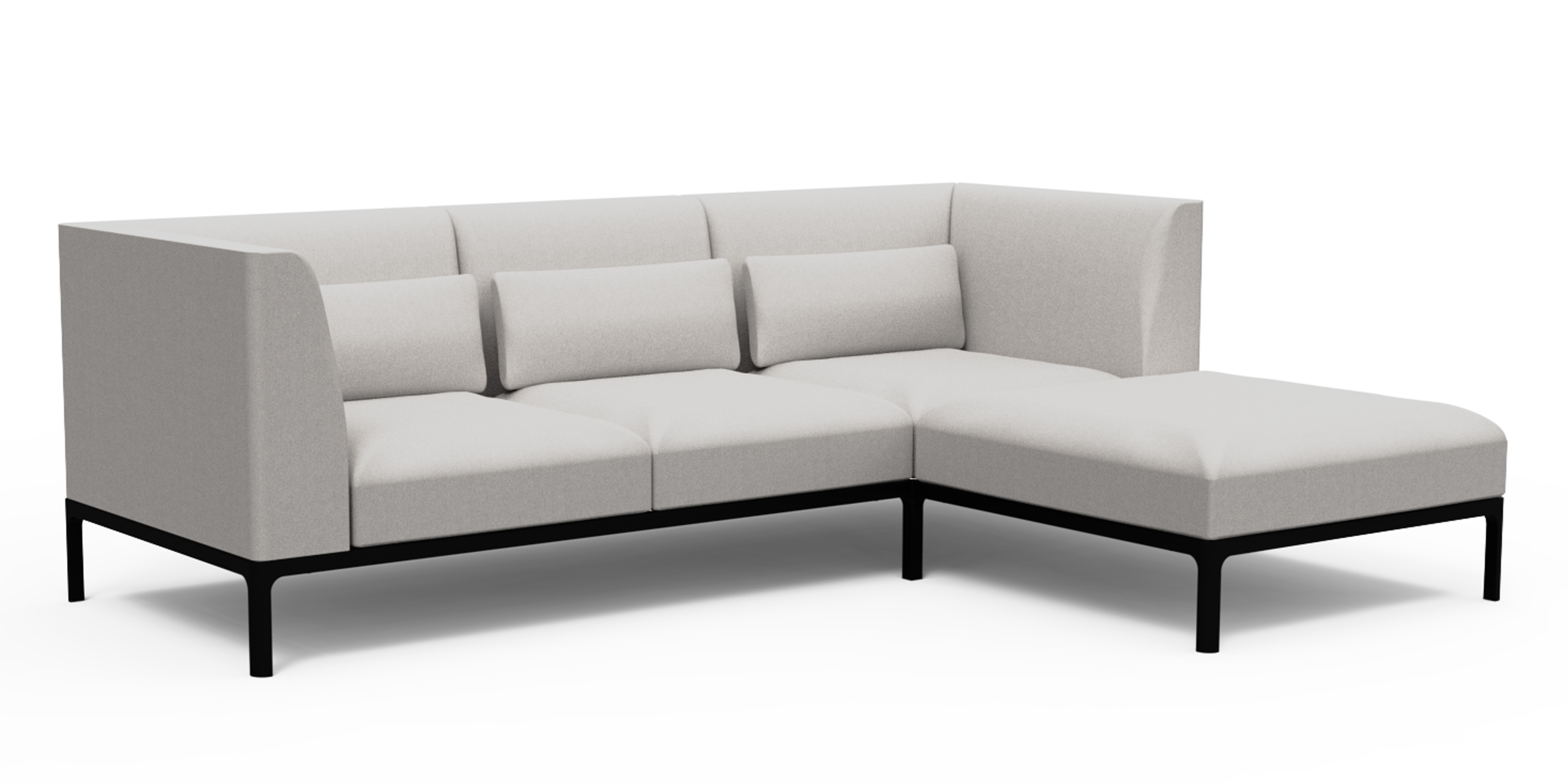 WS - Profile Sofa - Corner sofa right end cushion (Light grey)