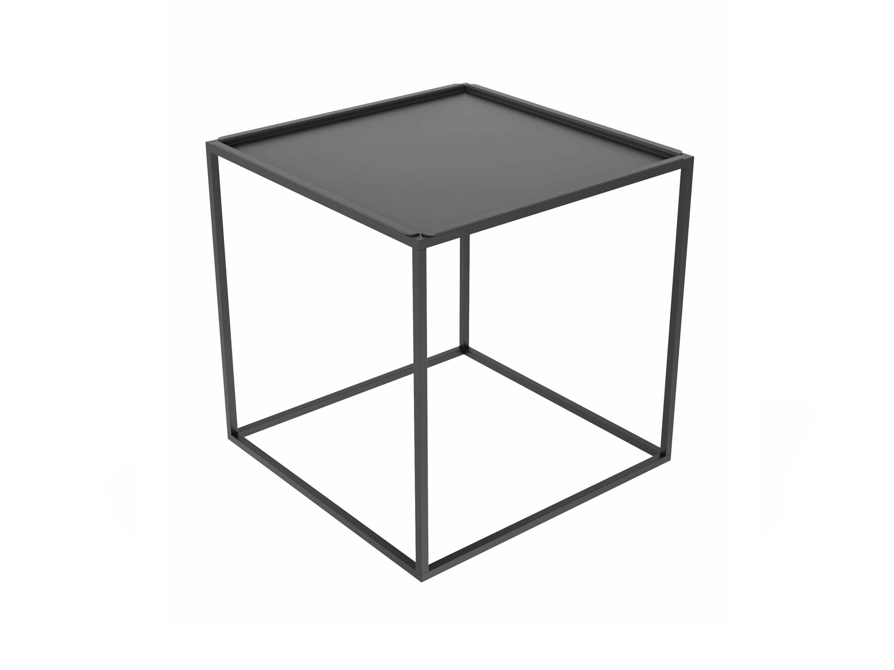 WS - Settle Coffee Table - Black - 400x400x400