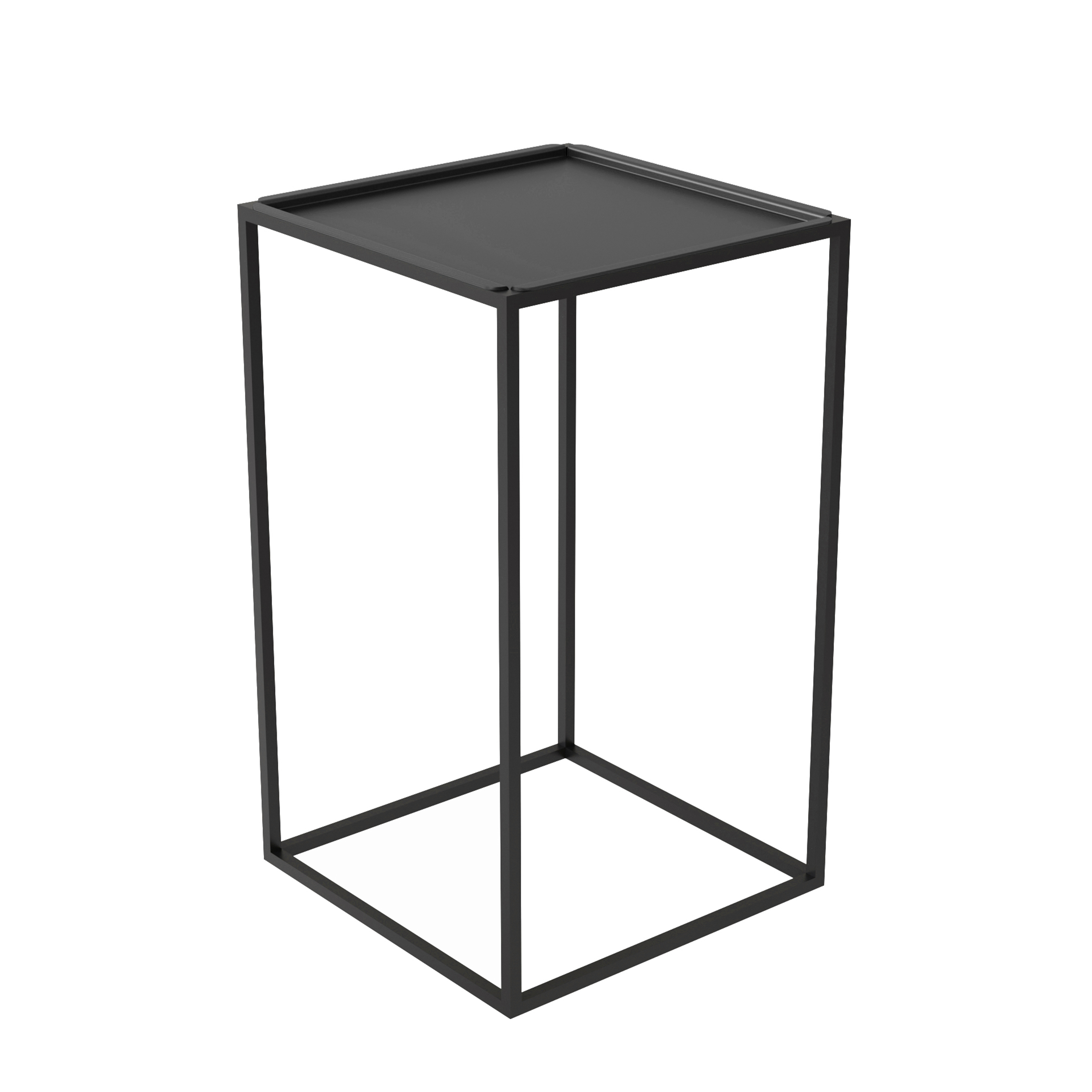 WS - Settle Side Table - Black - 300x300x510