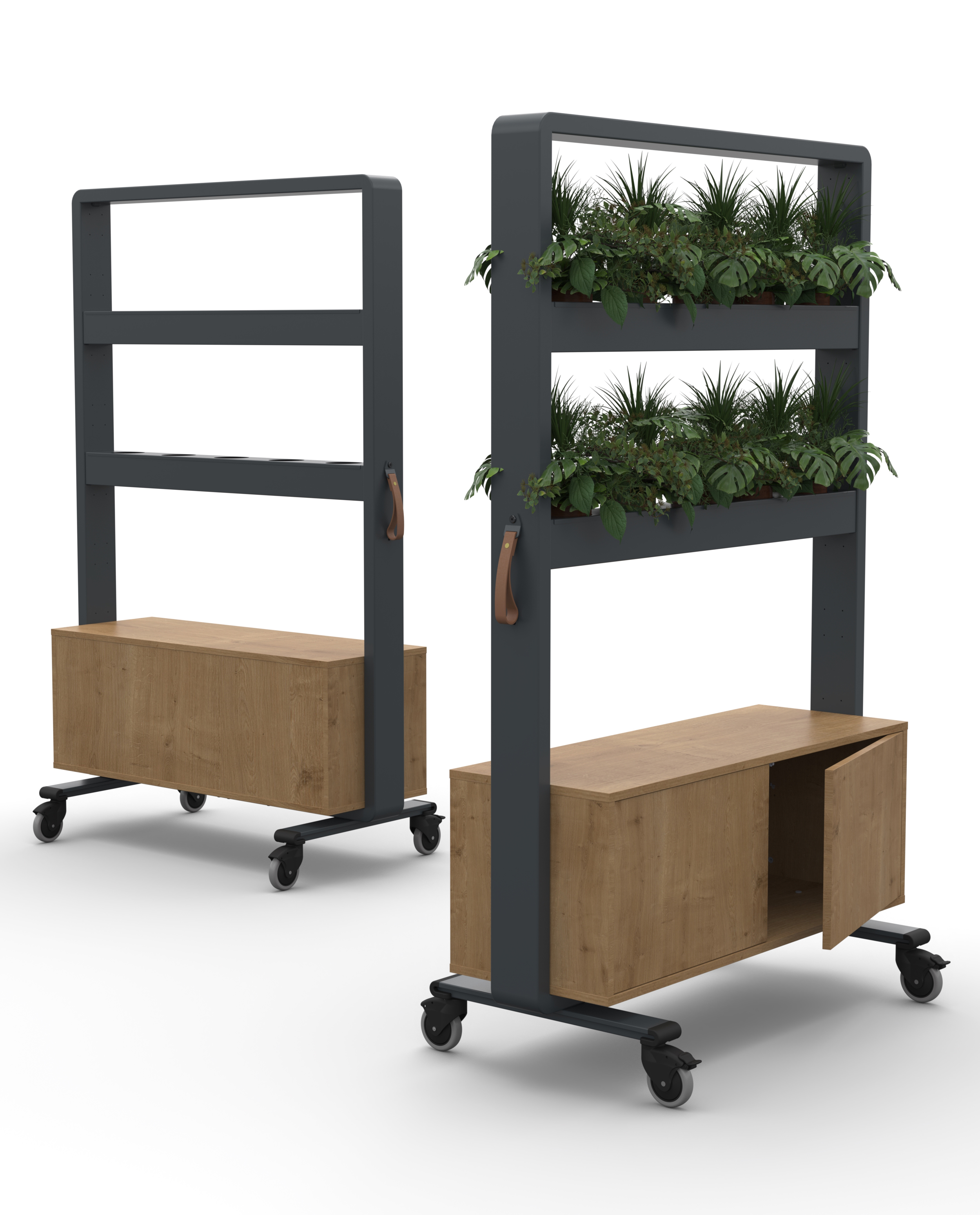 Motion Divider - Planters, incl MFC storage at bottom