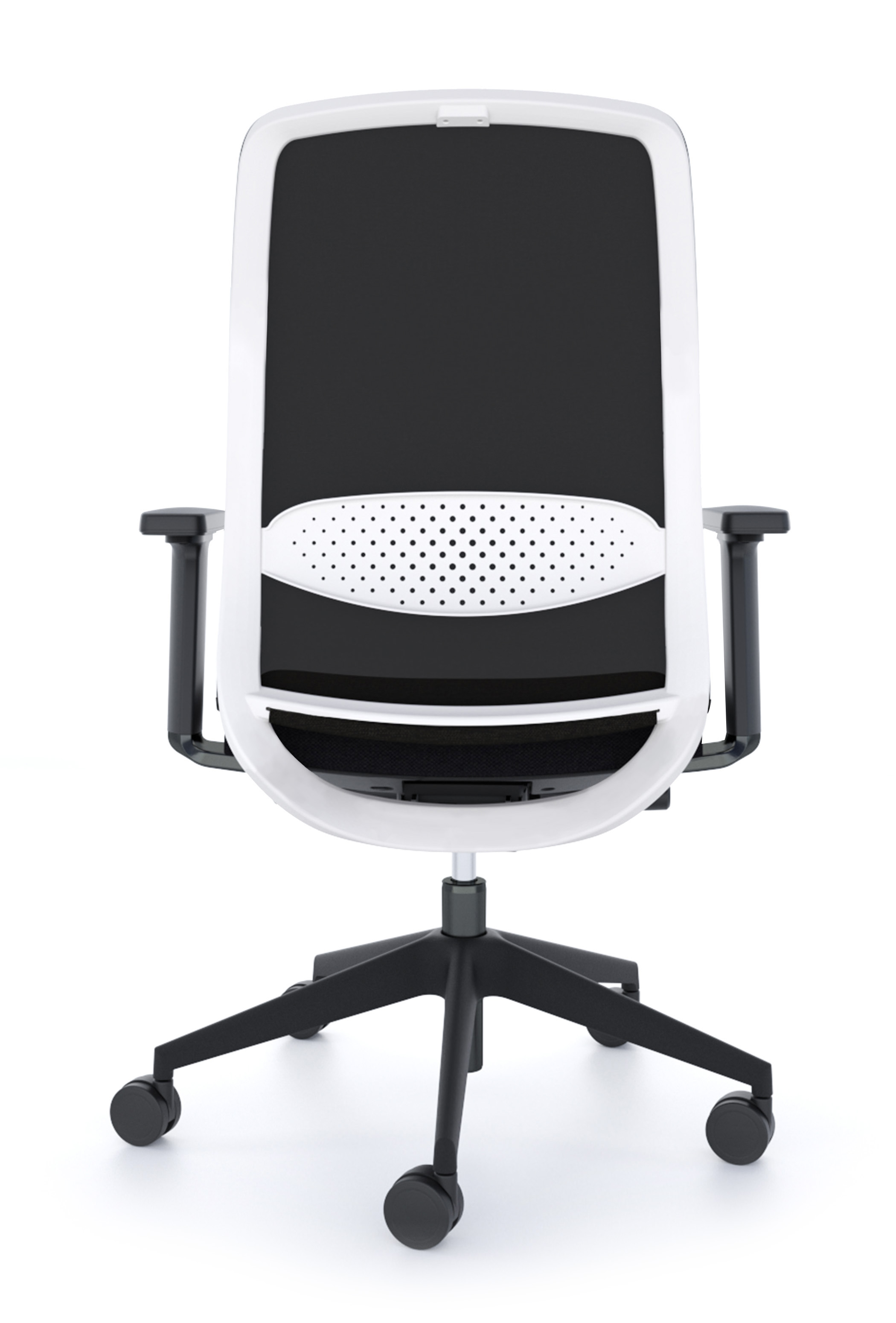 WS - N12 task chair - White&Black (Back)