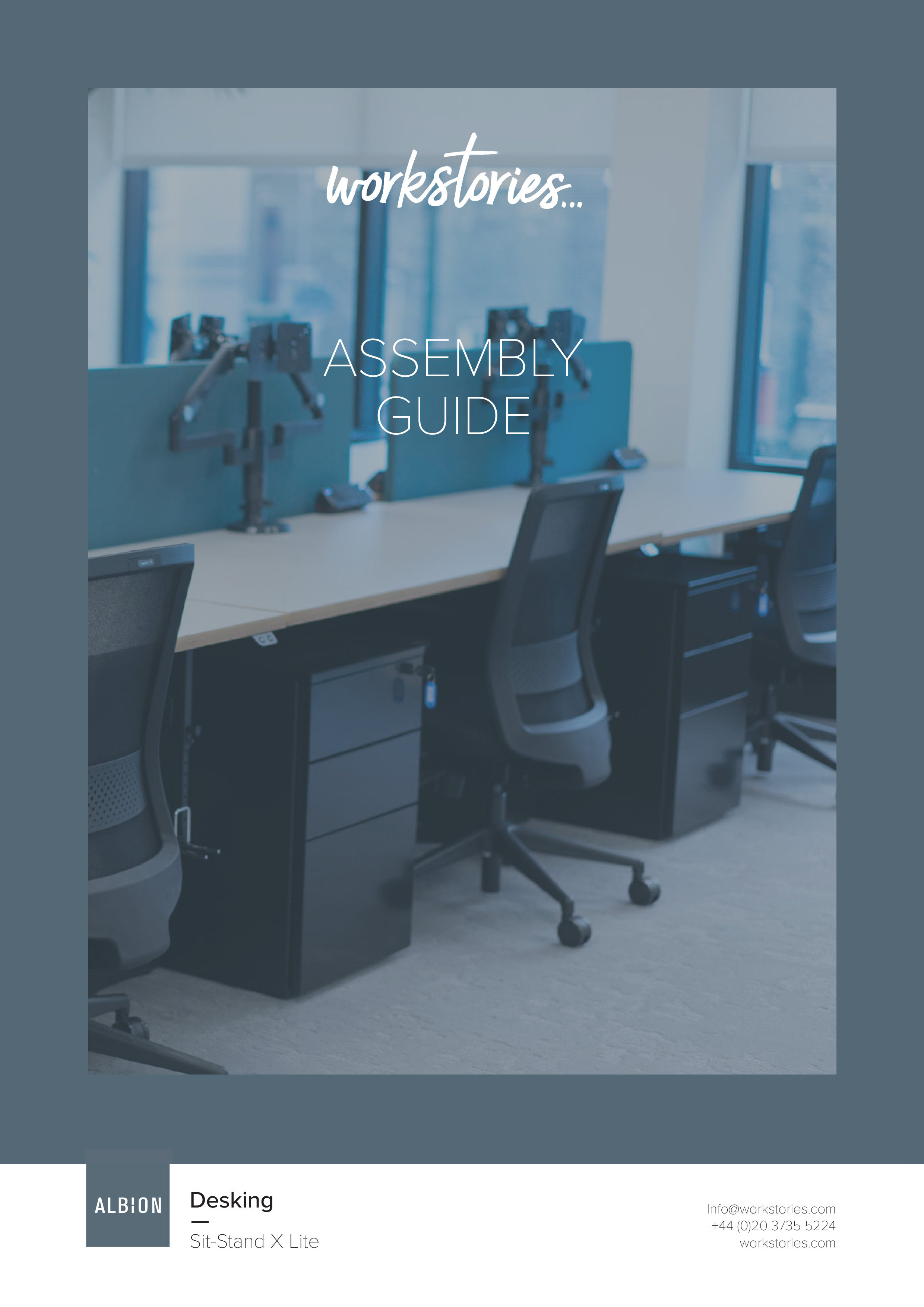 WS - ASSEMBLY GUIDE - Sit-Stand X Lite